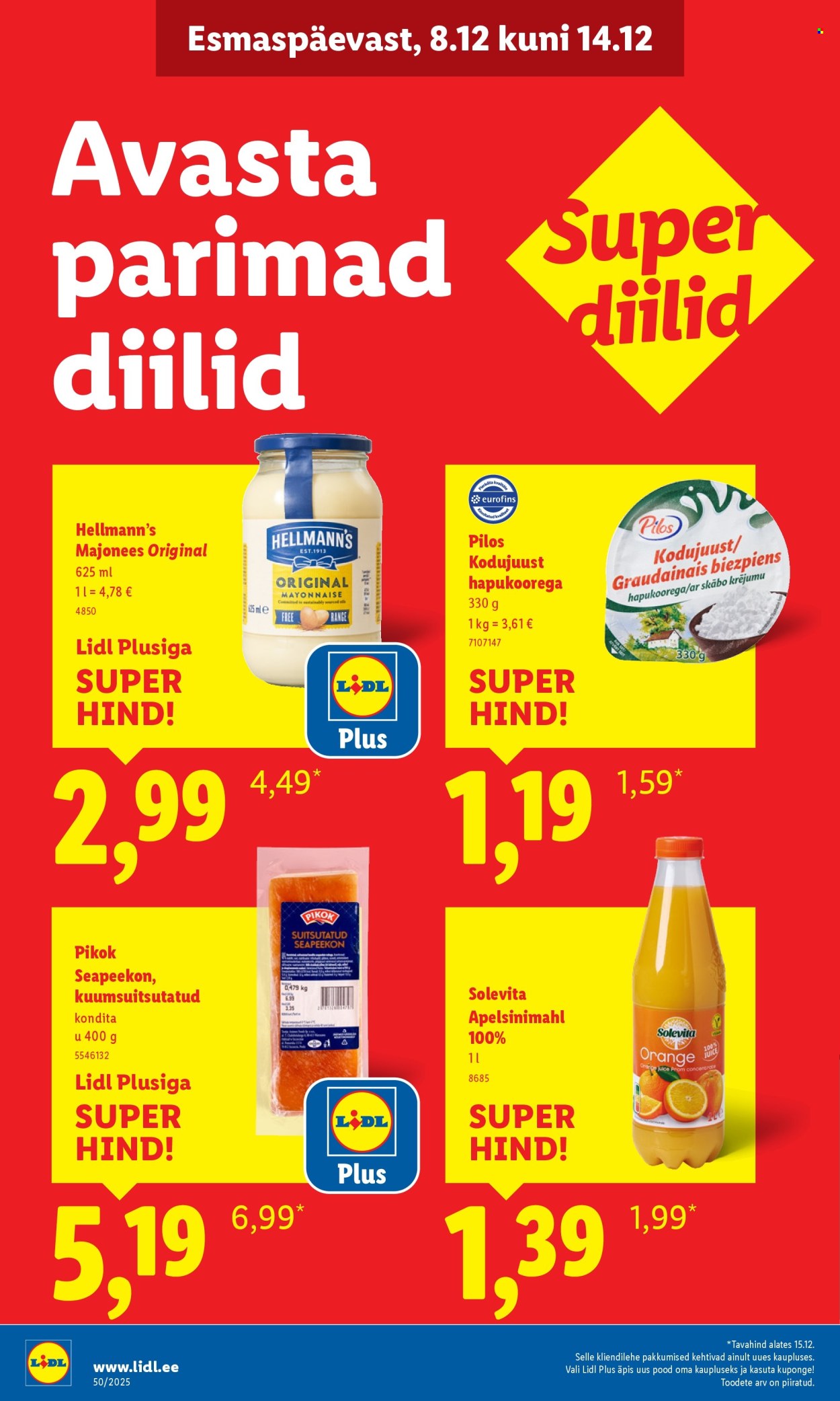 Lidl kliendileht - Linnämae tee 28 (8.12 - 14.12.2025)