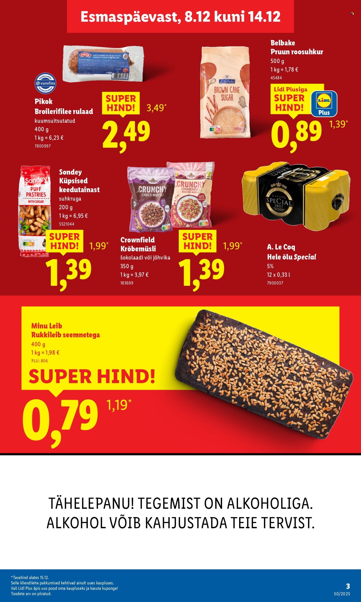 Lidl kliendileht - Linnämae tee 28 (8.12 - 14.12.2025)
