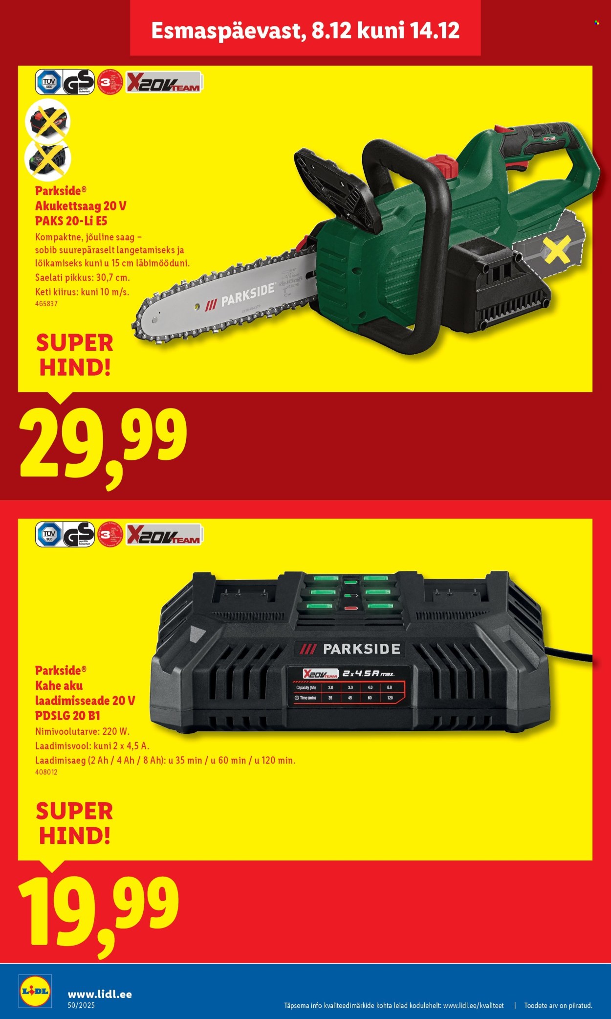 Lidl kliendileht - Linnämae tee 28 (8.12 - 14.12.2025)