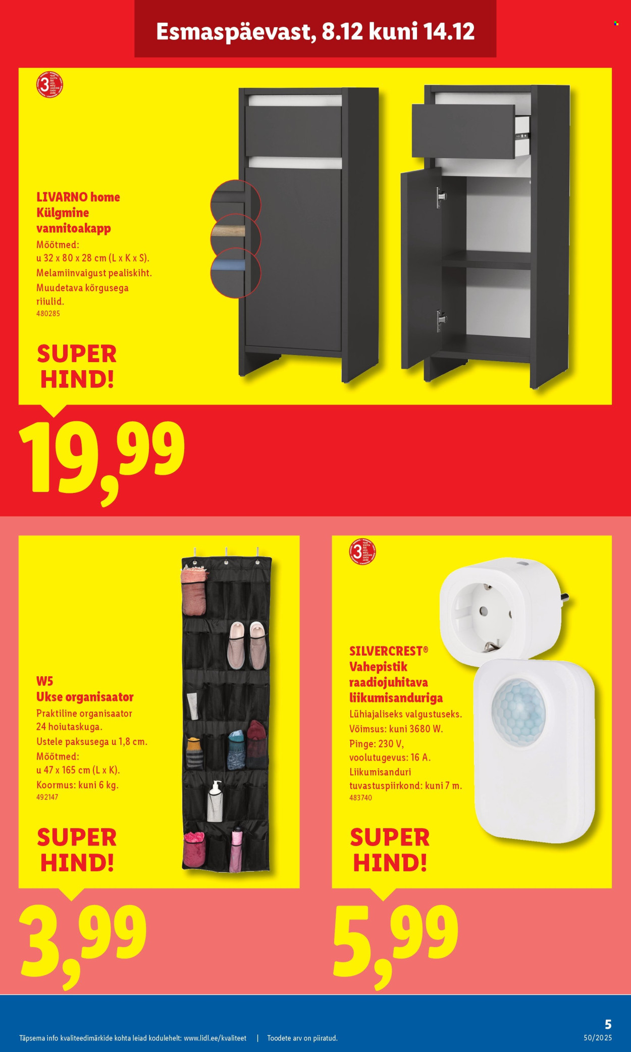 Lidl kliendileht - Linnämae tee 28 (8.12 - 14.12.2025)