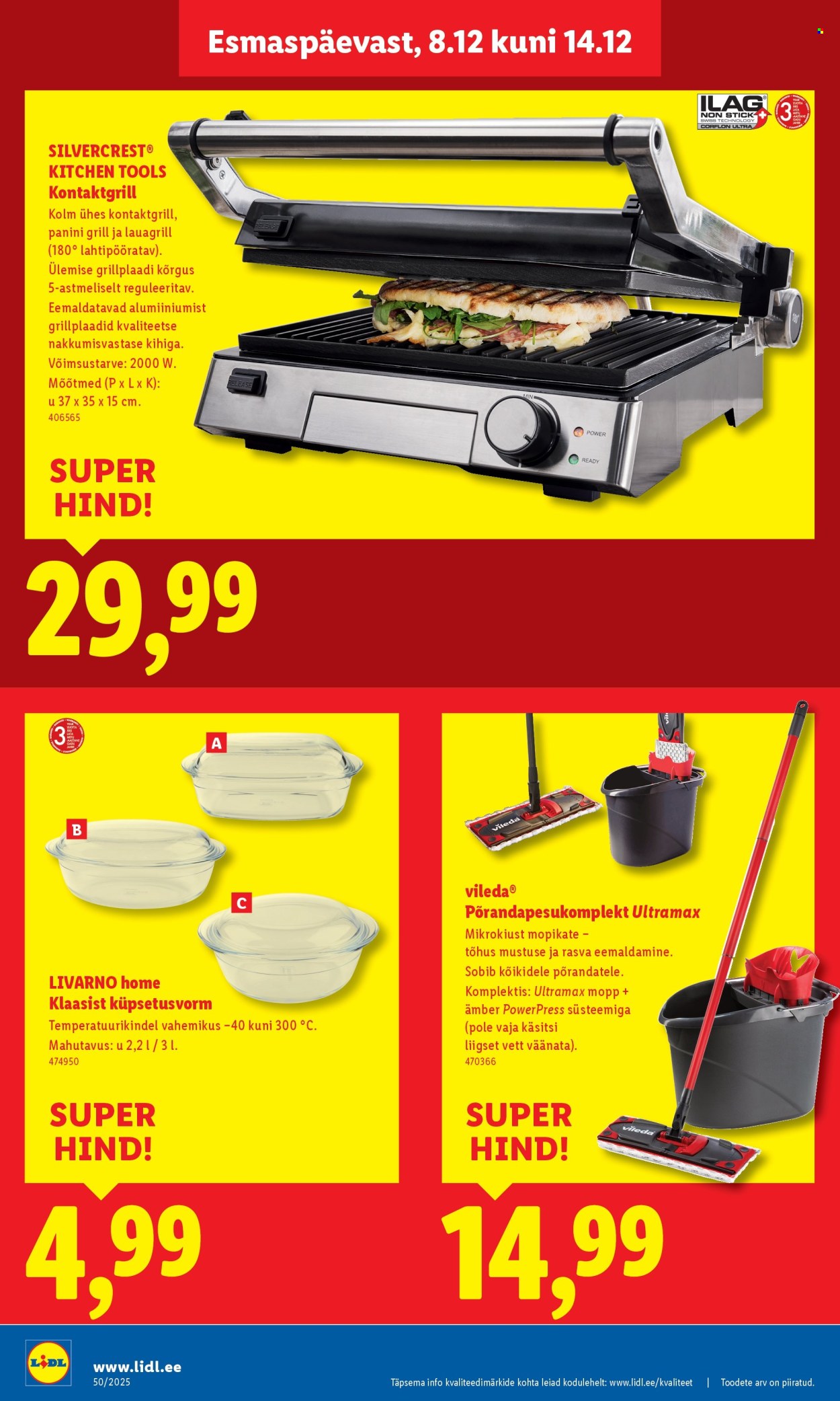 Lidl kliendileht - Linnämae tee 28 (8.12 - 14.12.2025)