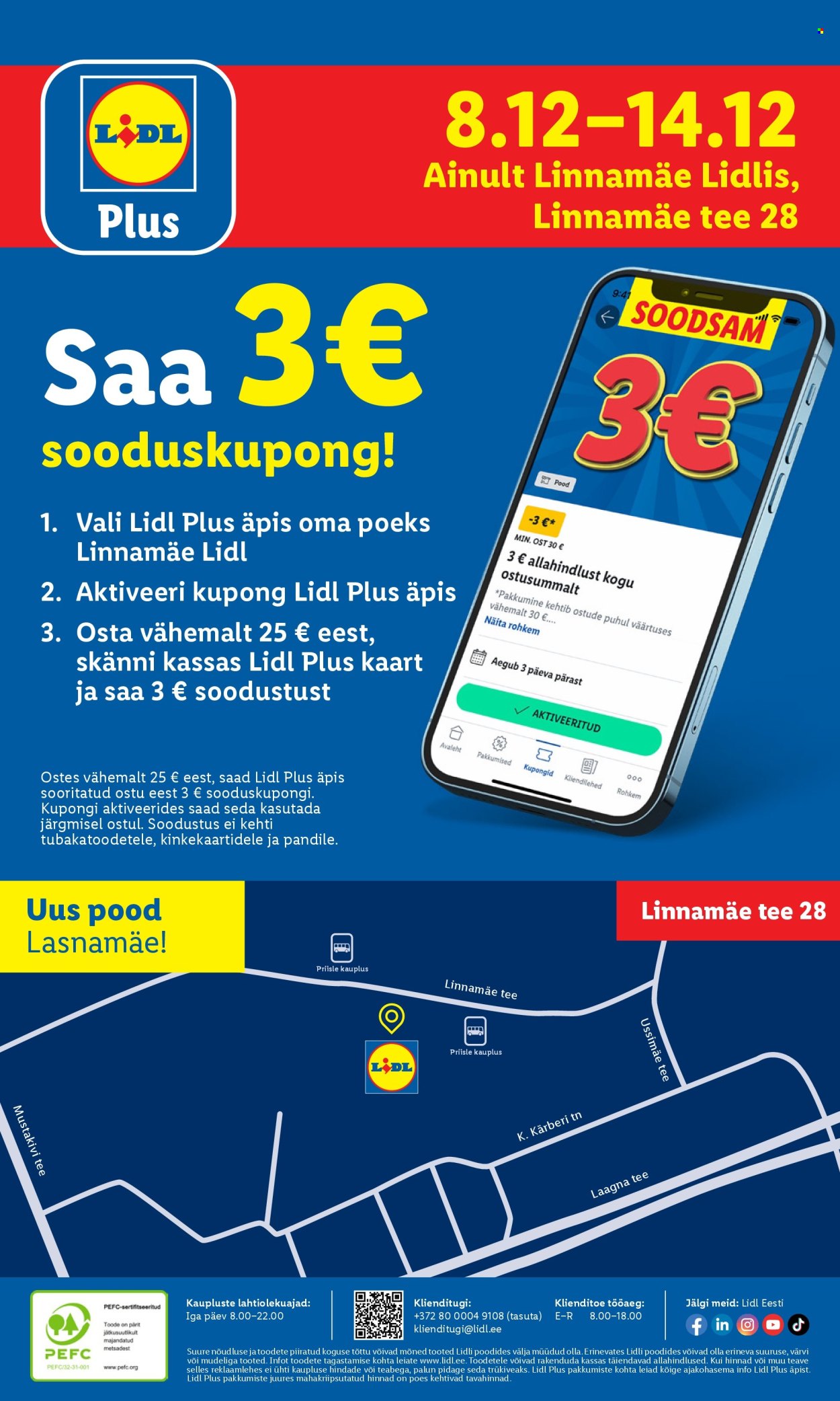 Lidl kliendileht - Linnämae tee 28 (8.12 - 14.12.2025)