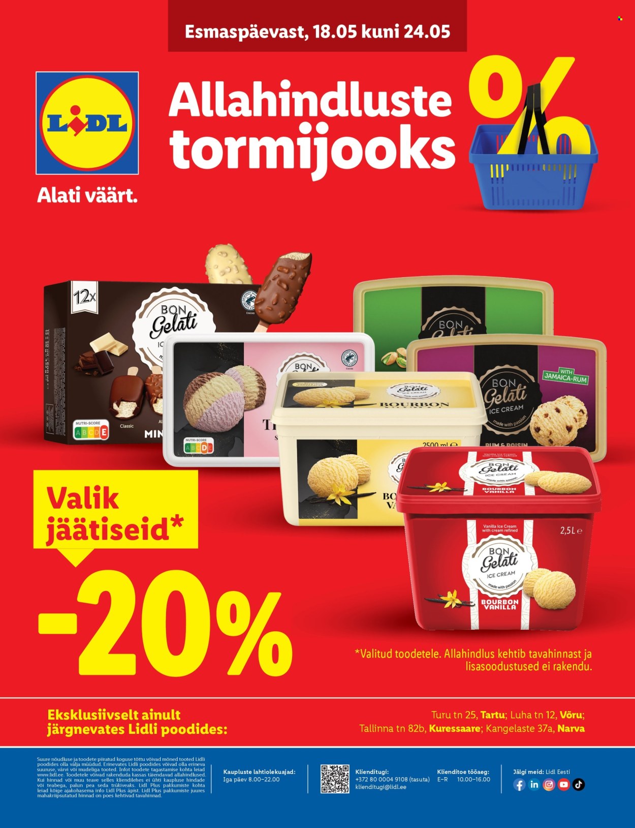 Lidl kliendileht - Allahindluste tormijooks (18.05 - 24.05.2026)