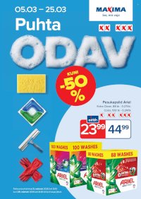 Maxima kliendileht - Puhastuspäevad (5.03 - 25.03.2026)