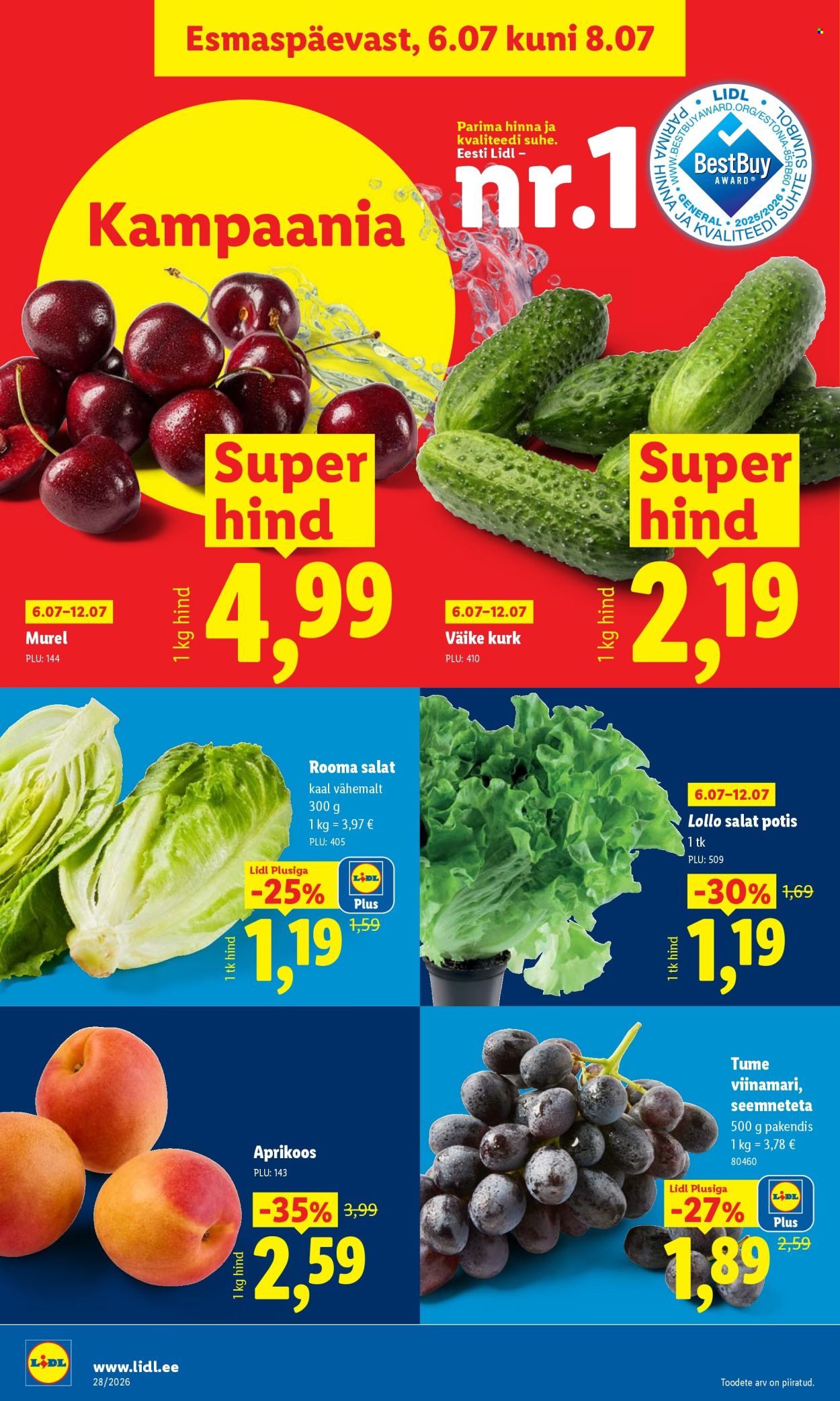 Lidl kliendileht (6.07 - 12.07.2026)