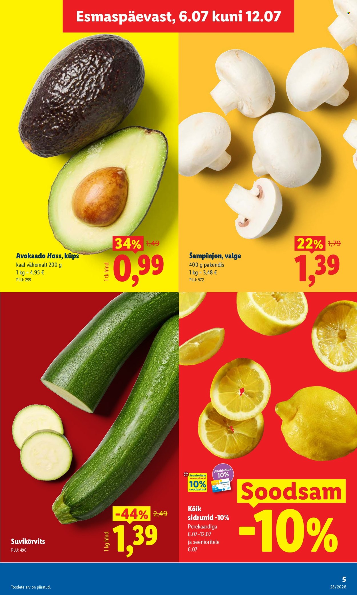 Lidl kliendileht (6.07 - 12.07.2026)