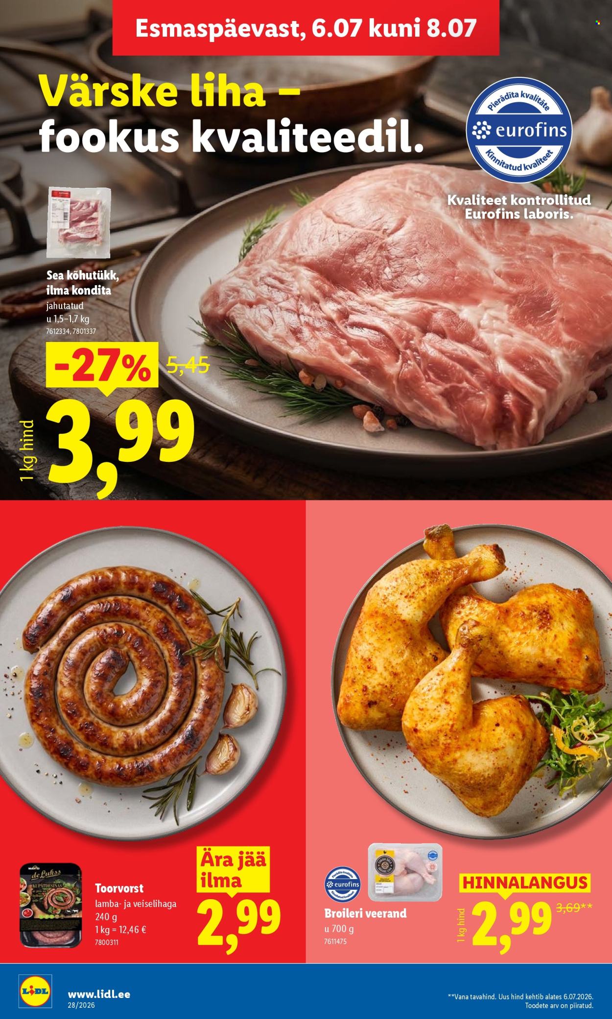 Lidl kliendileht (6.07 - 12.07.2026)