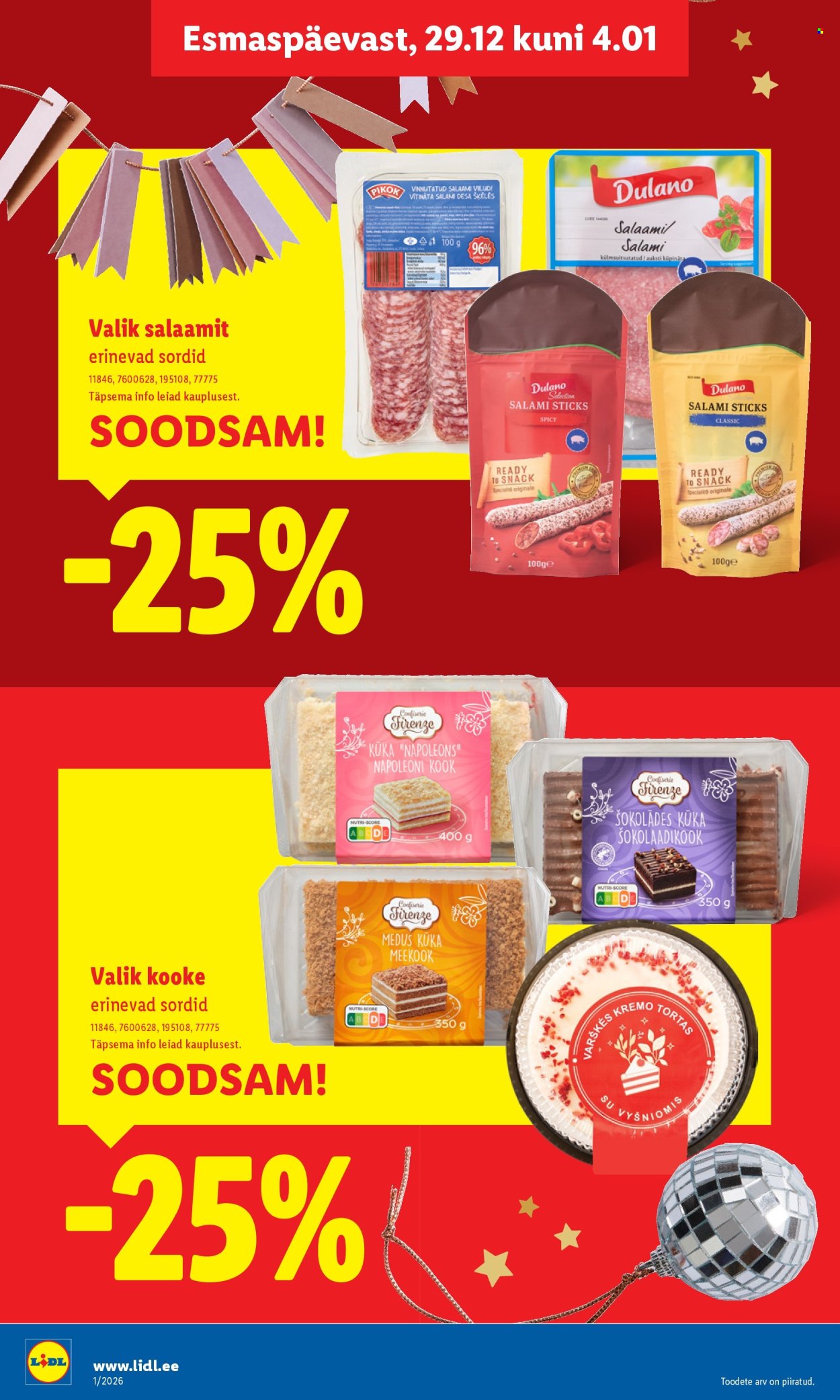 Lidl kliendileht - Kliendileht (29.12.2025 - 4.01.2026)