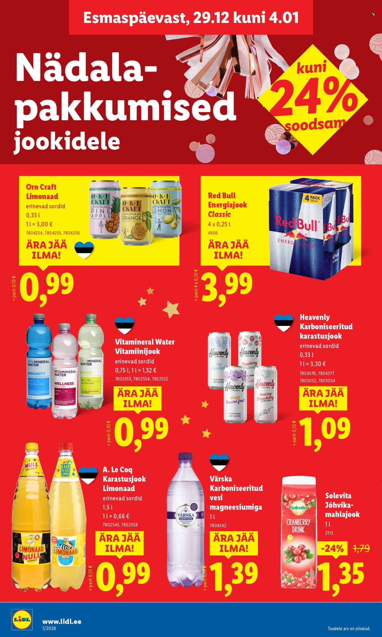 Lidl kliendileht - Kliendileht (29.12.2025 - 4.01.2026)