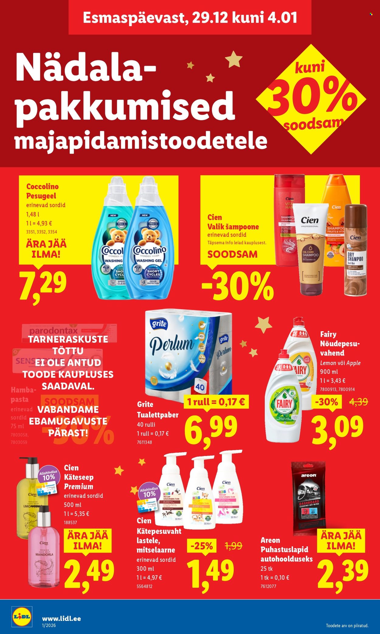 Lidl kliendileht - Kliendileht (29.12.2025 - 4.01.2026)