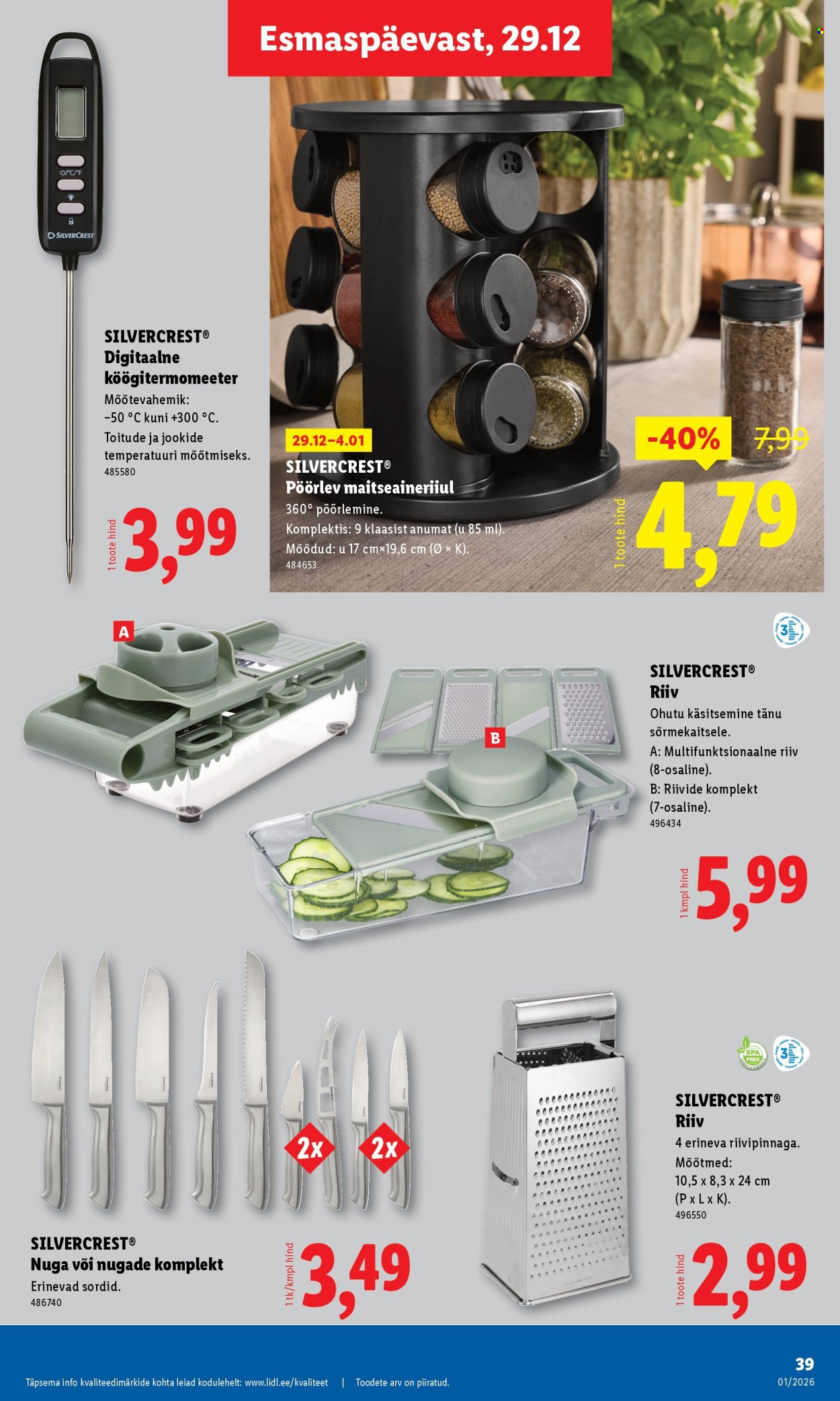 Lidl kliendileht - Kliendileht (29.12.2025 - 4.01.2026)