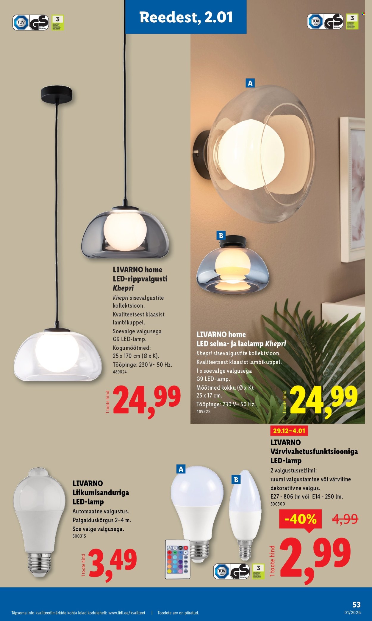 Lidl kliendileht - Kliendileht (29.12.2025 - 4.01.2026)