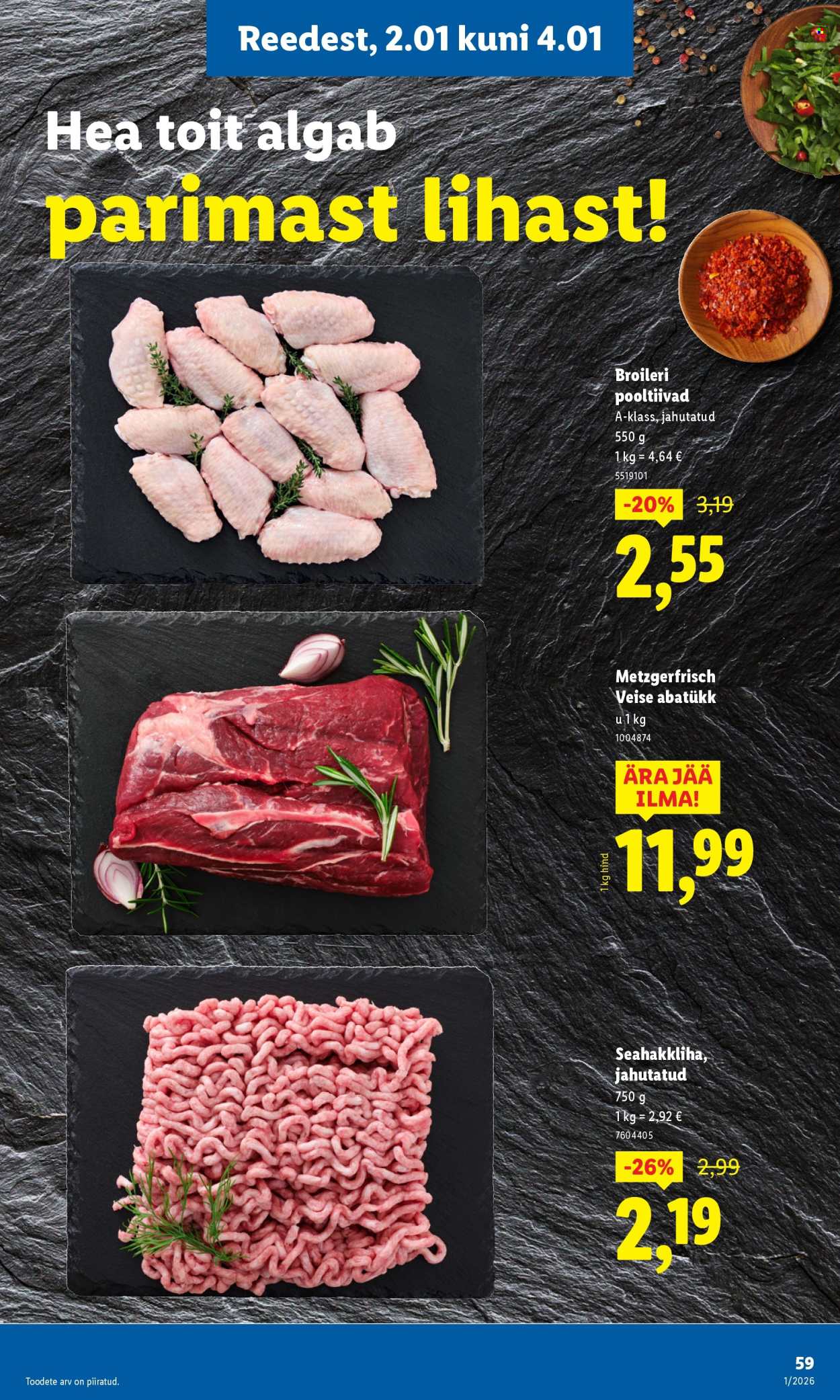 Lidl kliendileht - Kliendileht (29.12.2025 - 4.01.2026)