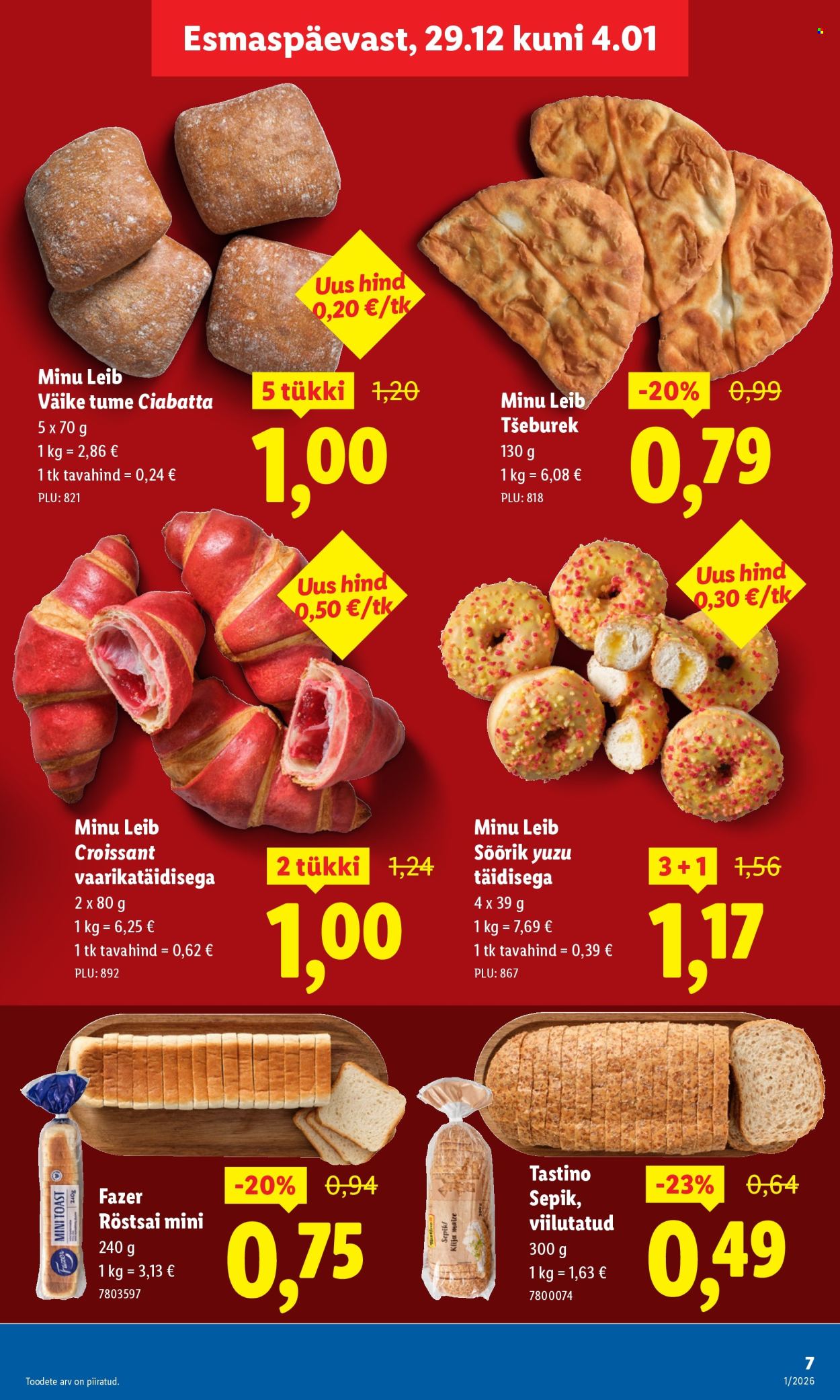 Lidl kliendileht - Kliendileht (29.12.2025 - 4.01.2026)