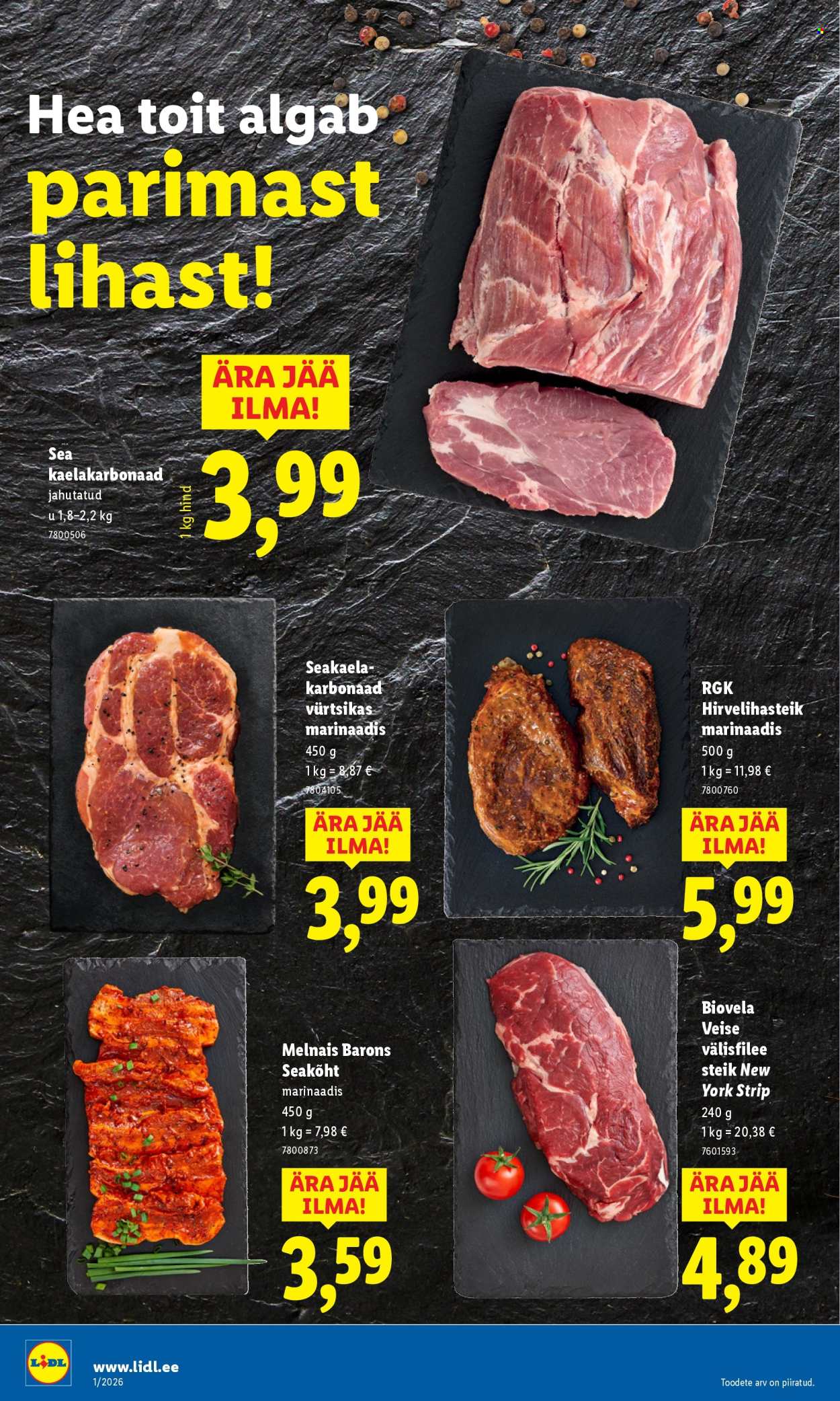 Lidl kliendileht - Kliendileht (29.12.2025 - 4.01.2026)