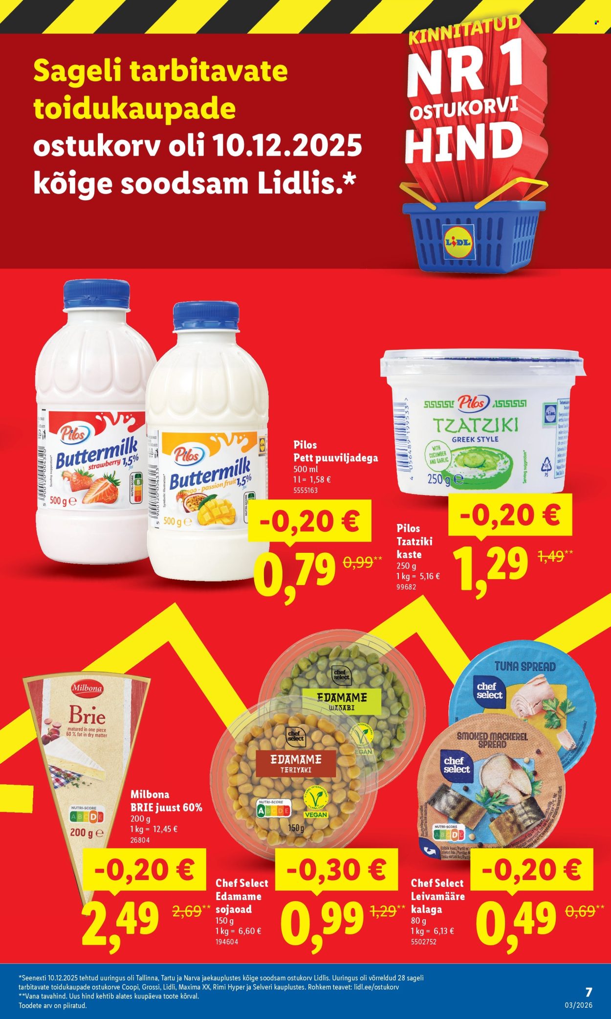 Lidl kliendileht - Suur hinnalangus Alates (12.01 - 18.01.2026)