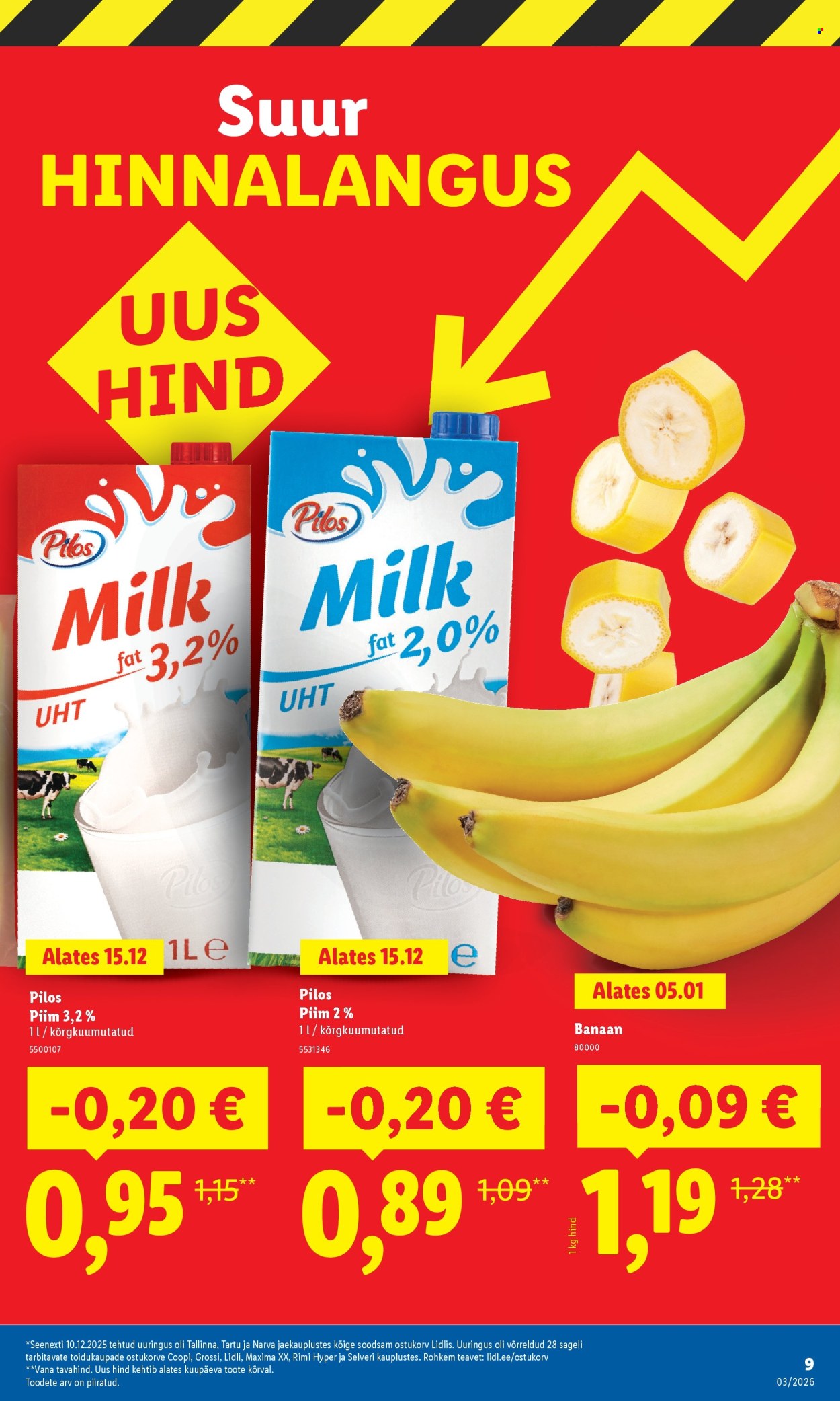 Lidl kliendileht - Suur hinnalangus Alates (12.01 - 18.01.2026)
