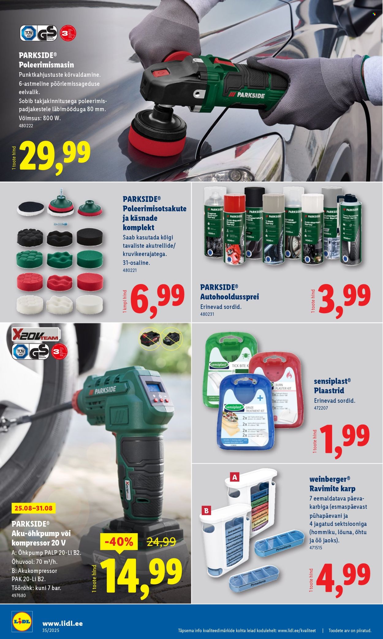 Lidl kliendileht - Tööstuskaupade pakkumised (25.08 - 31.08.2025)