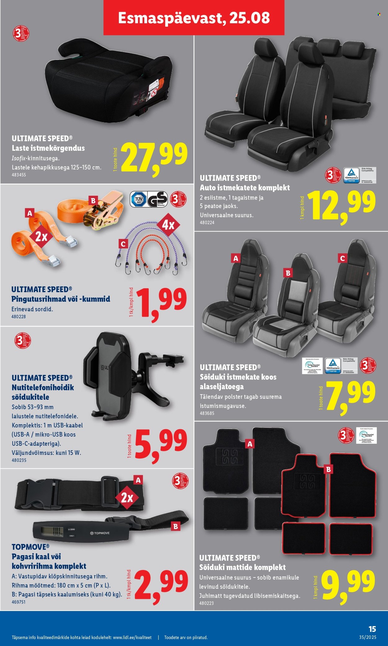 Lidl kliendileht - Tööstuskaupade pakkumised (25.08 - 31.08.2025)