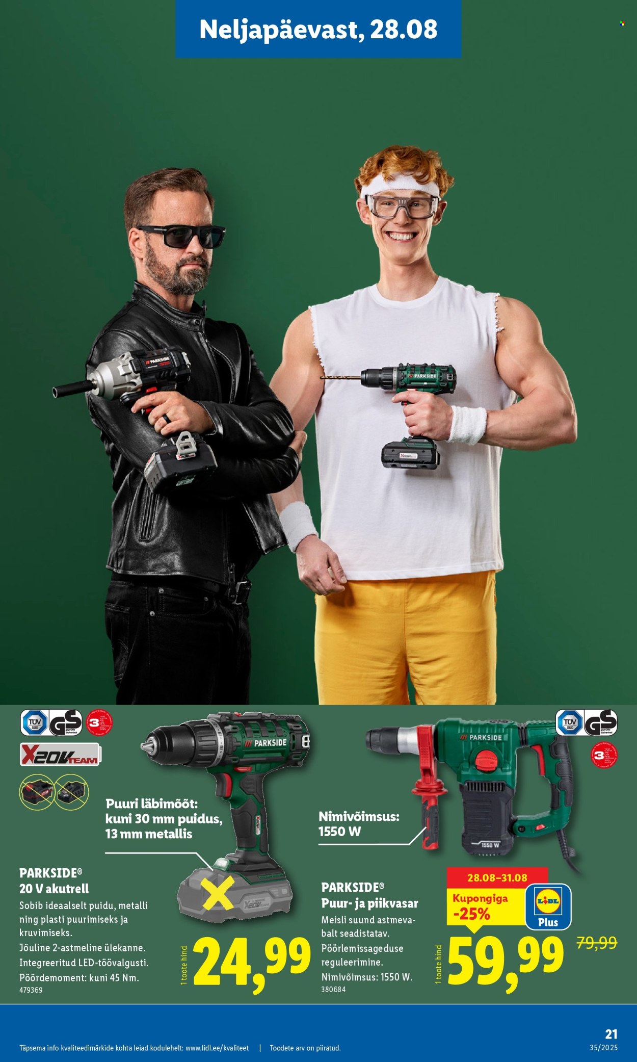 Lidl kliendileht - Tööstuskaupade pakkumised (25.08 - 31.08.2025)