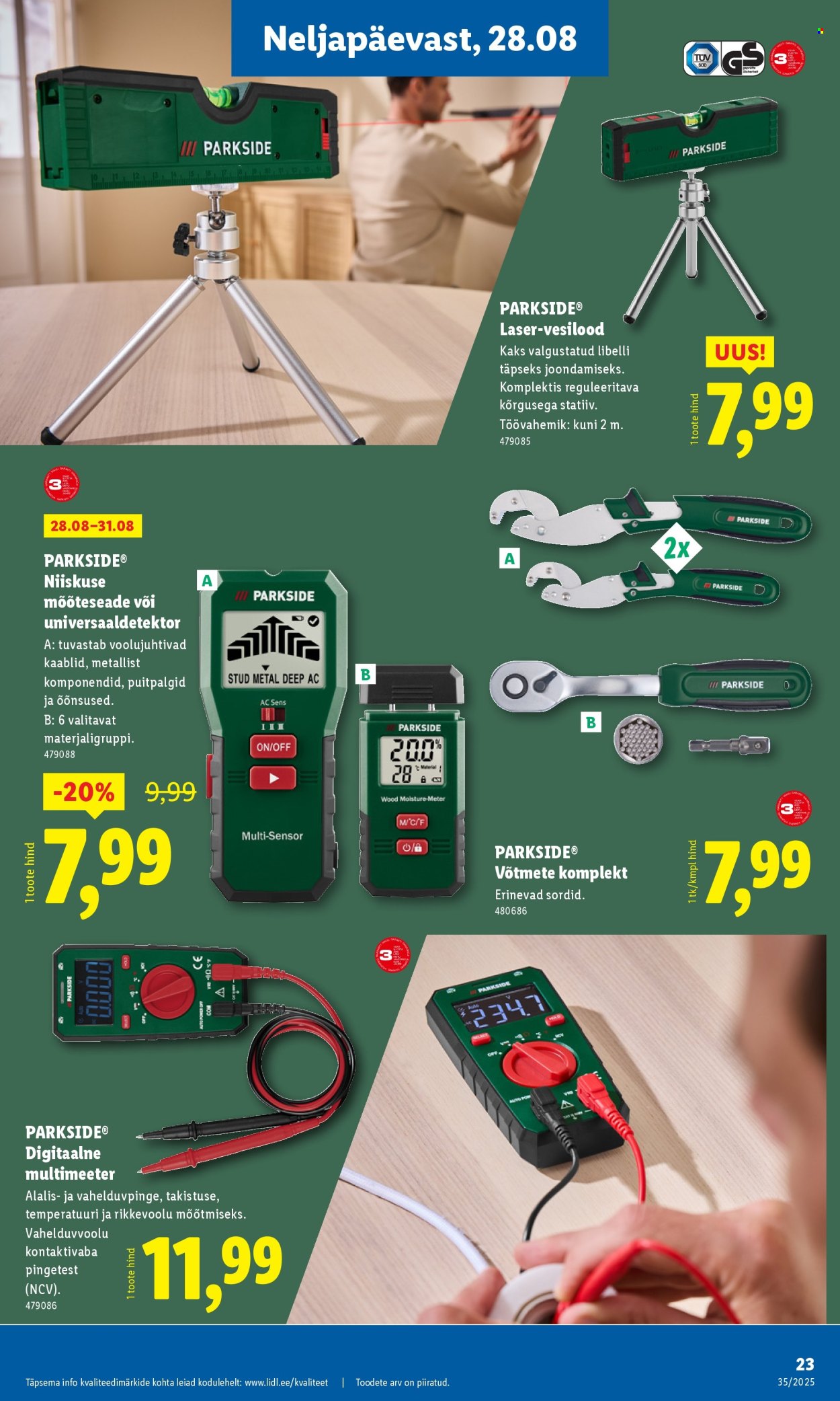 Lidl kliendileht - Tööstuskaupade pakkumised (25.08 - 31.08.2025)