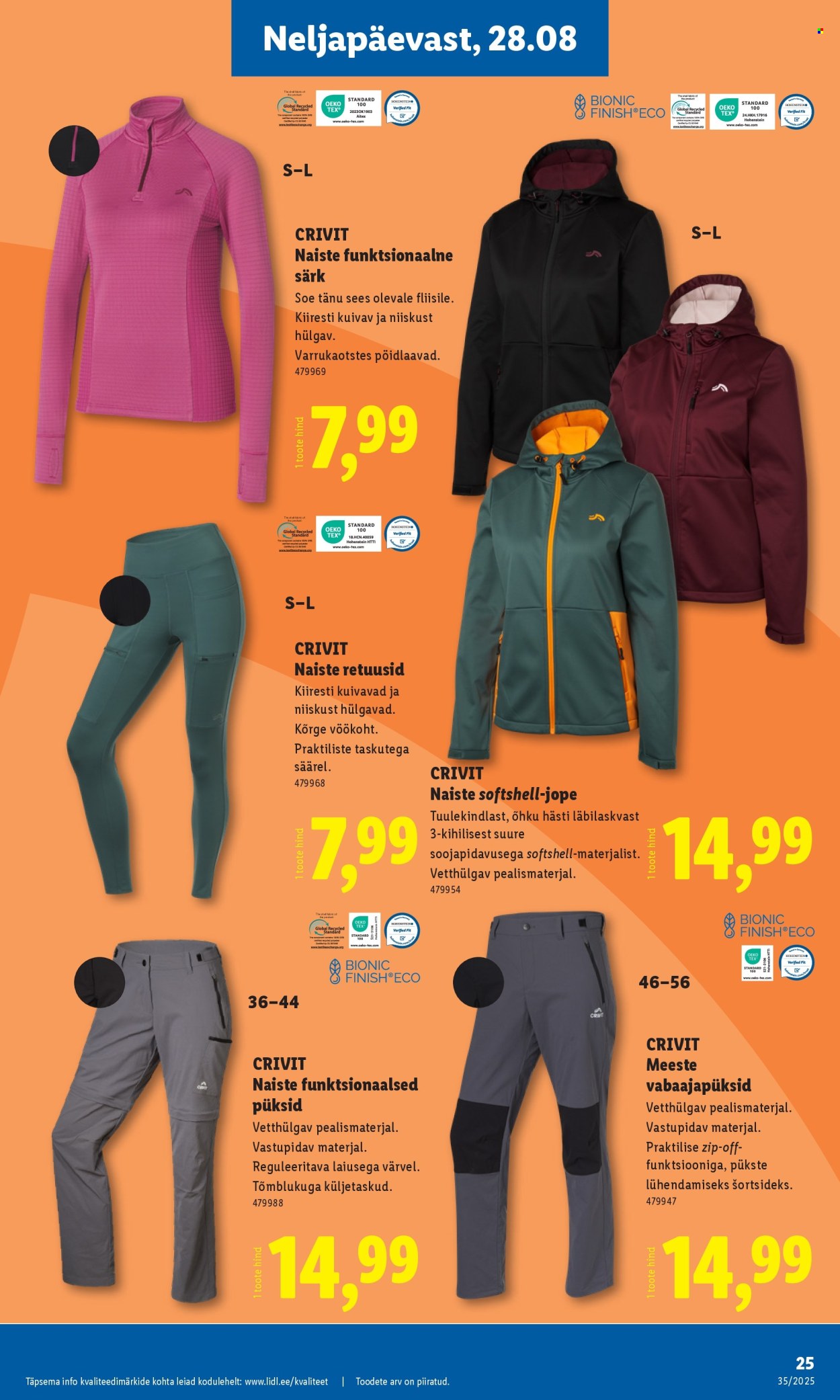 Lidl kliendileht - Tööstuskaupade pakkumised (25.08 - 31.08.2025)
