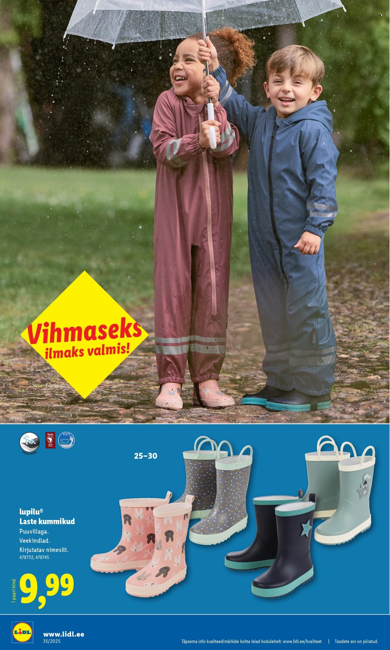 Lidl kliendileht - Tööstuskaupade pakkumised (25.08 - 31.08.2025)