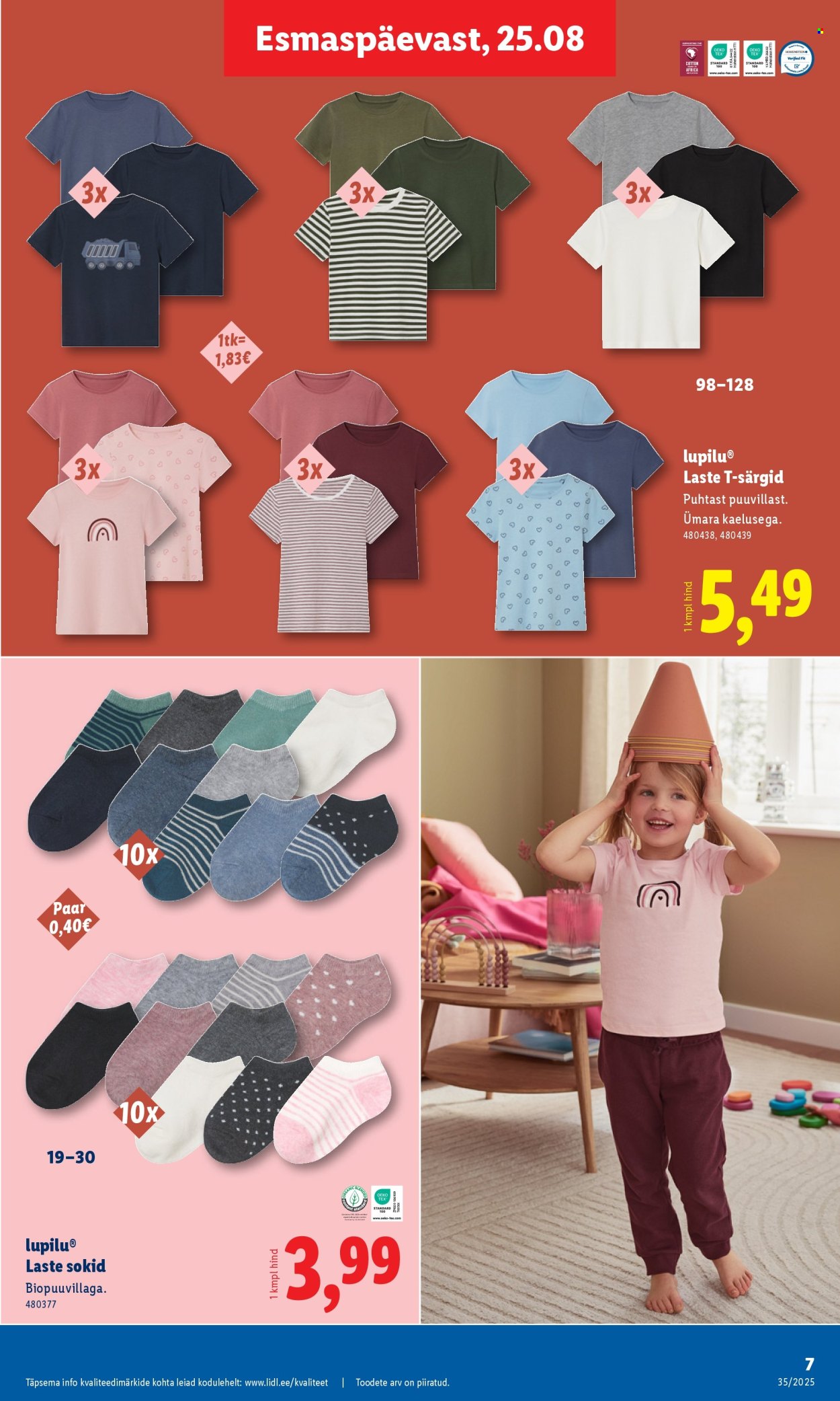 Lidl kliendileht - Tööstuskaupade pakkumised (25.08 - 31.08.2025)