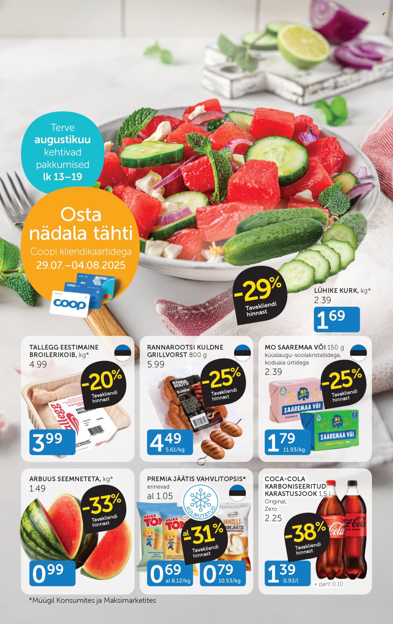 Coop kliendileht (29.07 - 4.08.2025)