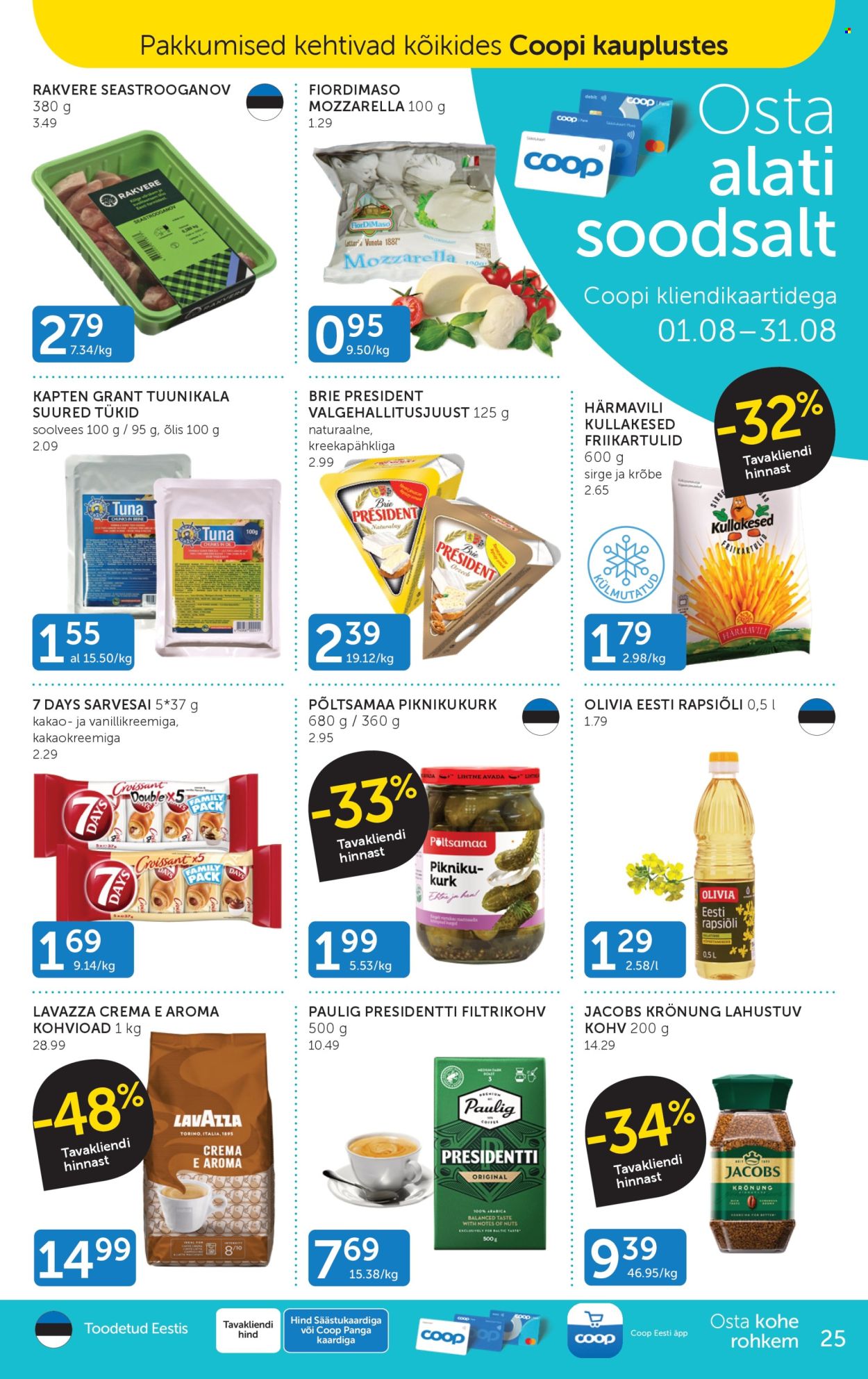 Coop kliendileht (29.07 - 4.08.2025)