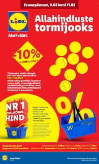 Lidl kliendileht - Allahindluste tormijooks (9.02 - 15.02.2026)