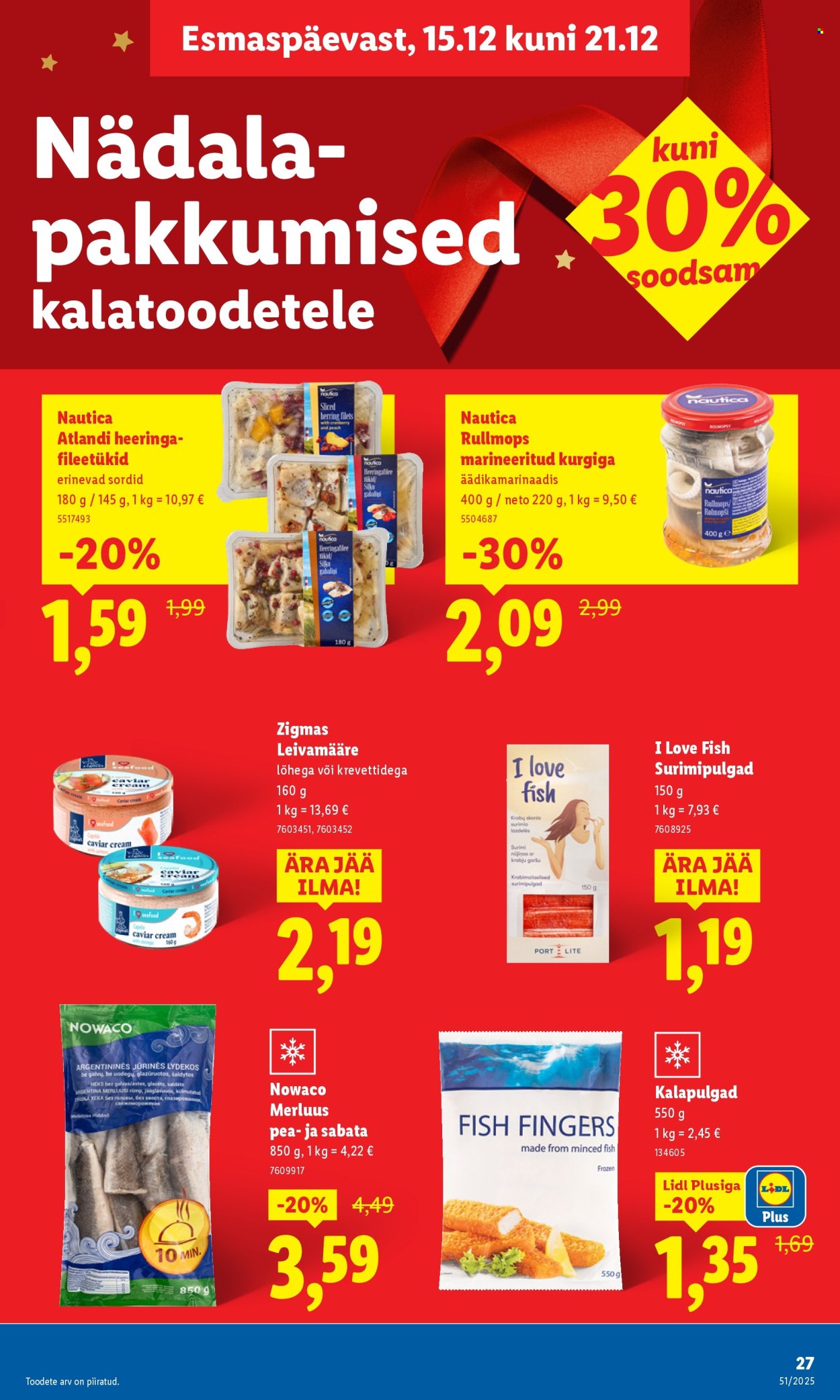 Lidl kliendileht - Kliendileht (15.12 - 21.12.2025)