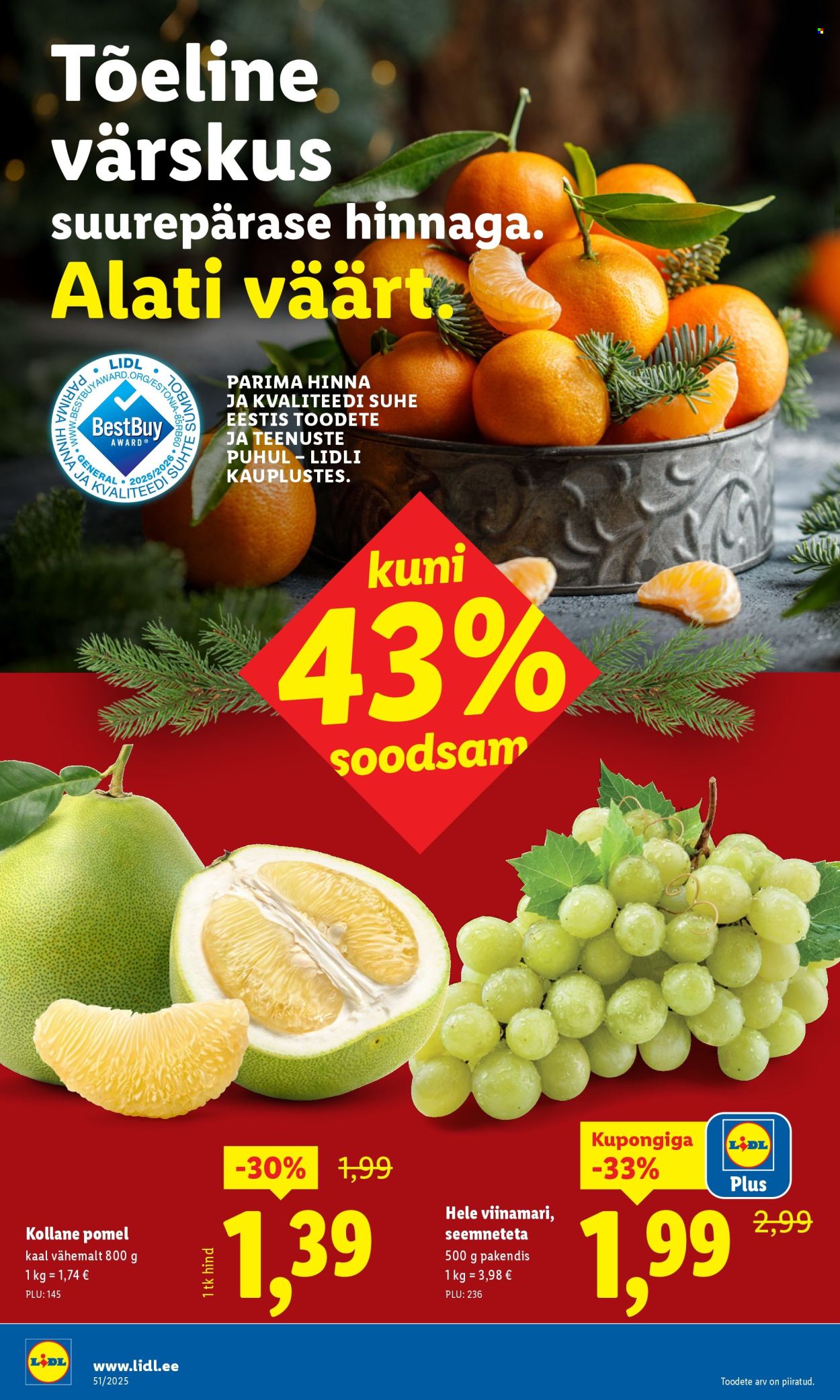 Lidl kliendileht - Kliendileht (15.12 - 21.12.2025)
