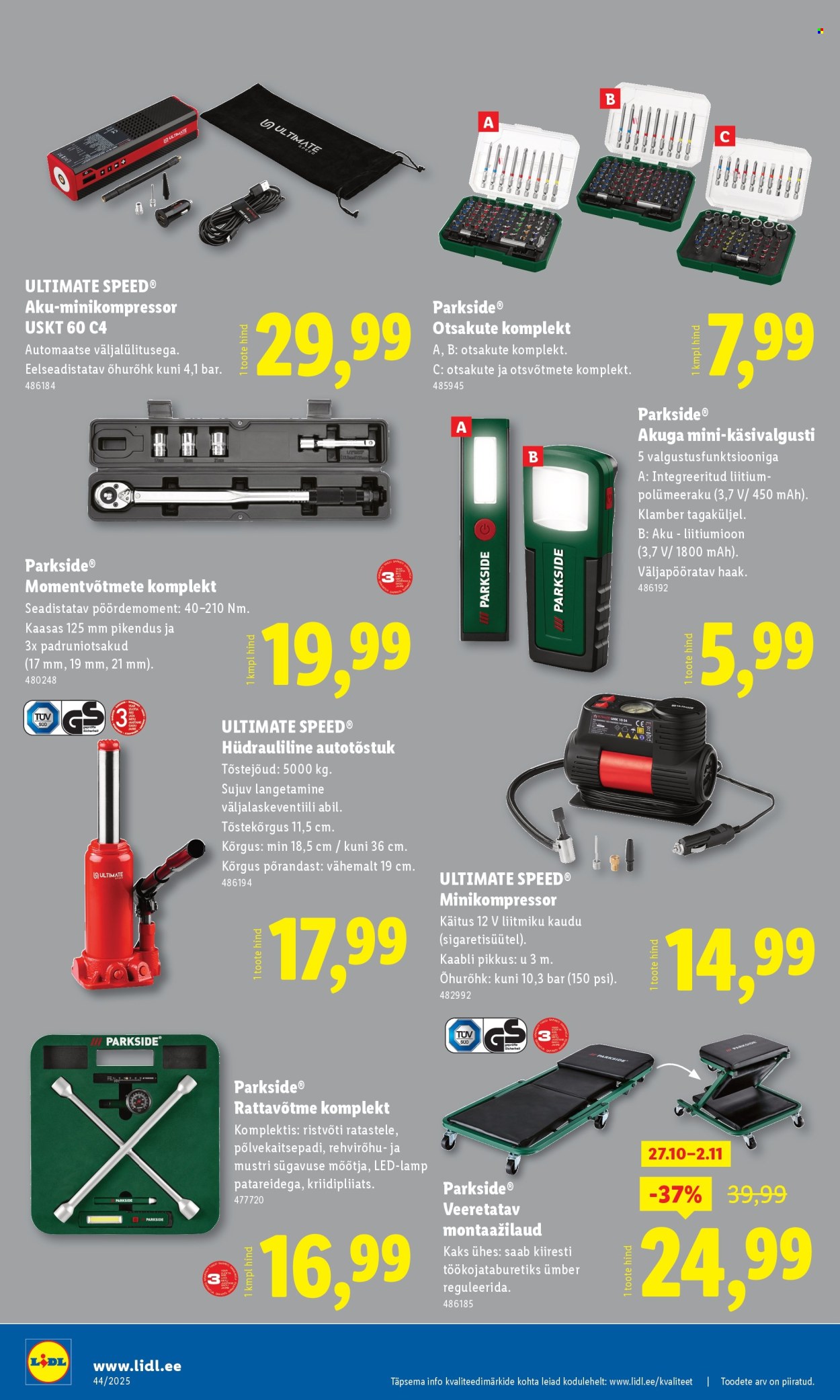 Lidl kliendileht - Kliendileht (27.10 - 2.11.2025)