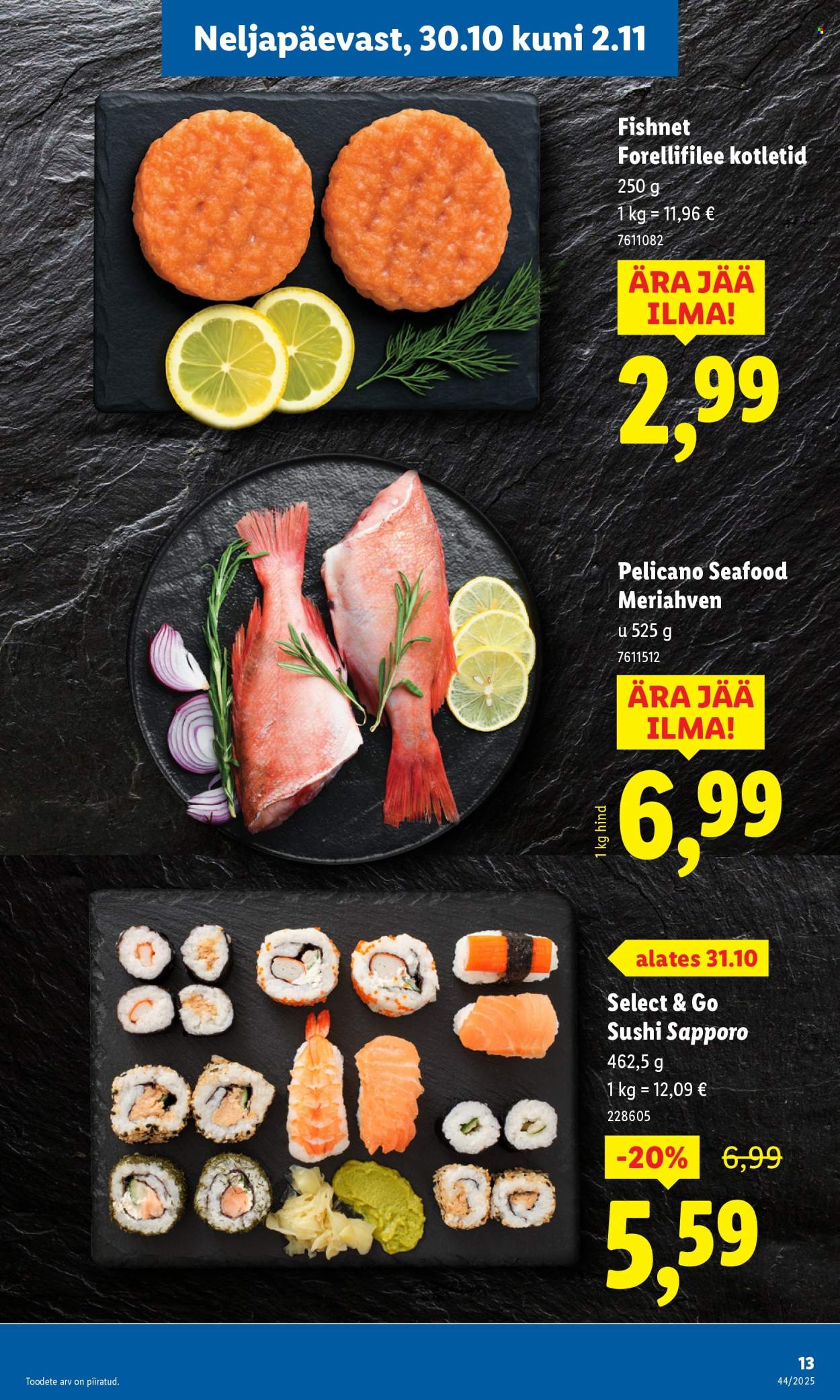 Lidl kliendileht - Nädalalõpu pakkumised (30.10 - 2.11.2025)