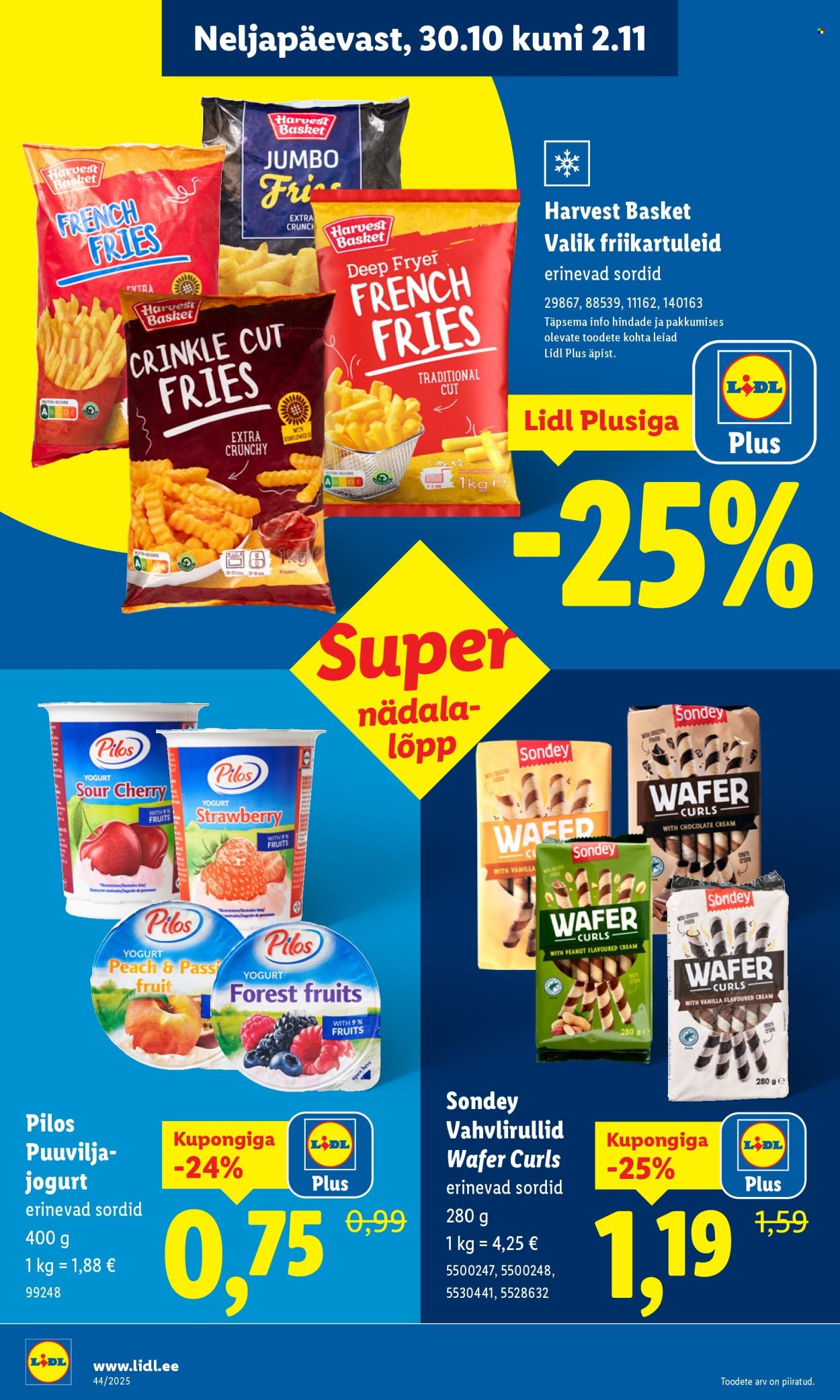 Lidl kliendileht - Nädalalõpu pakkumised (30.10 - 2.11.2025)