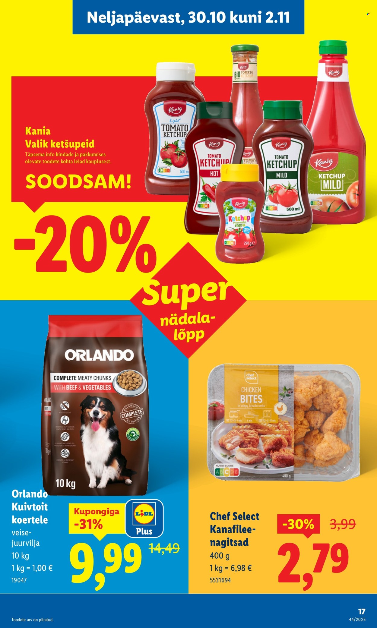 Lidl kliendileht - Nädalalõpu pakkumised (30.10 - 2.11.2025)