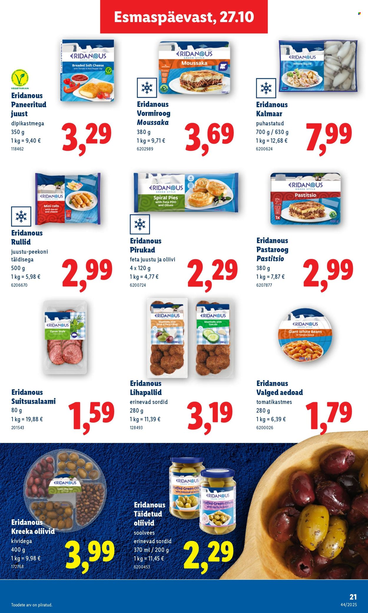 Lidl kliendileht - Nädalalõpu pakkumised (30.10 - 2.11.2025)