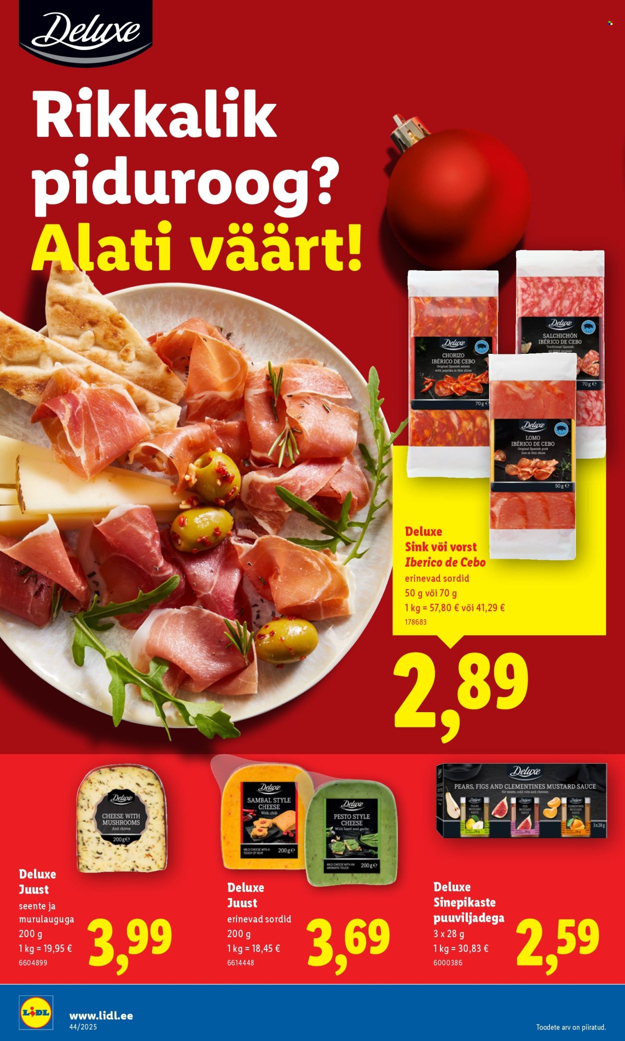 Lidl kliendileht - Nädalalõpu pakkumised (30.10 - 2.11.2025)