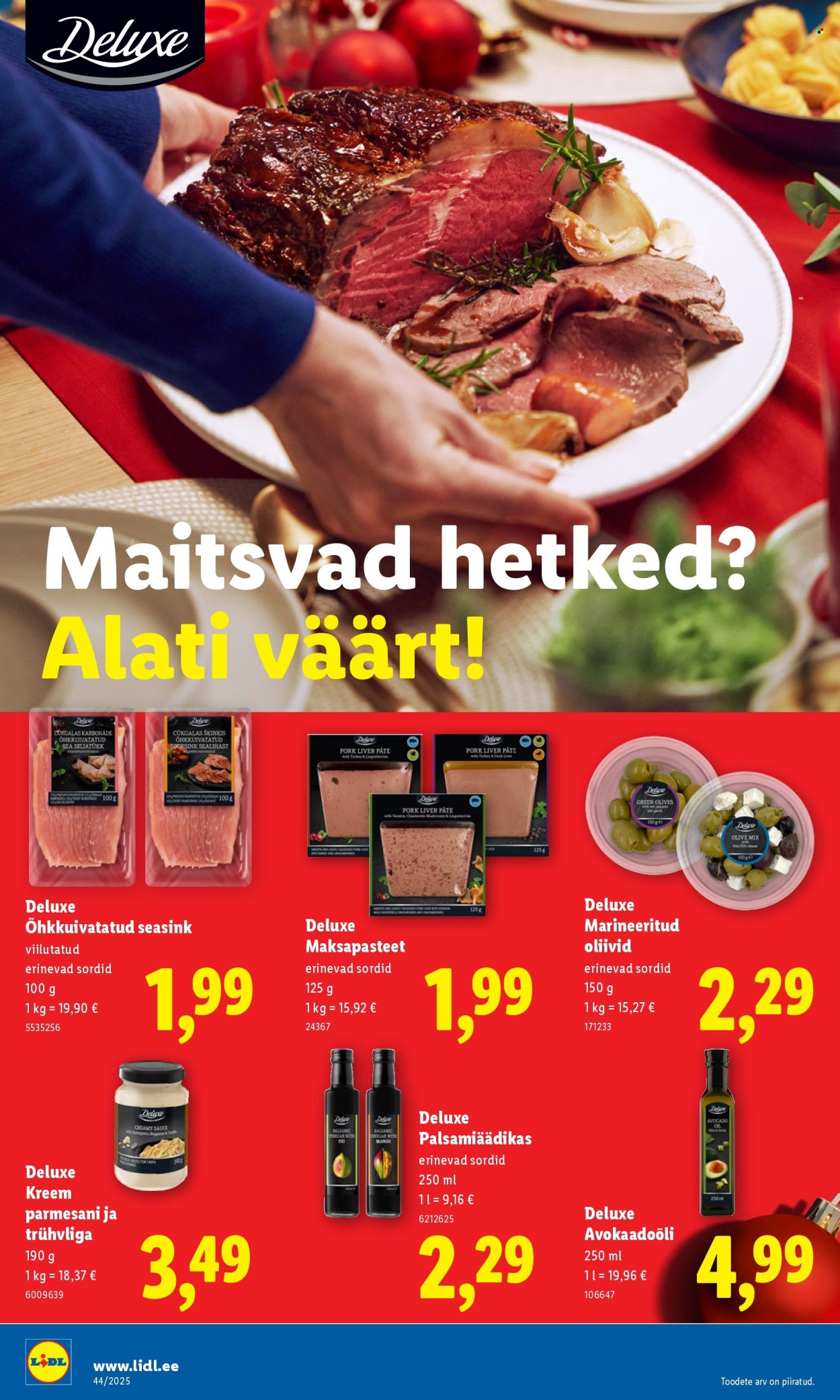 Lidl kliendileht - Nädalalõpu pakkumised (30.10 - 2.11.2025)