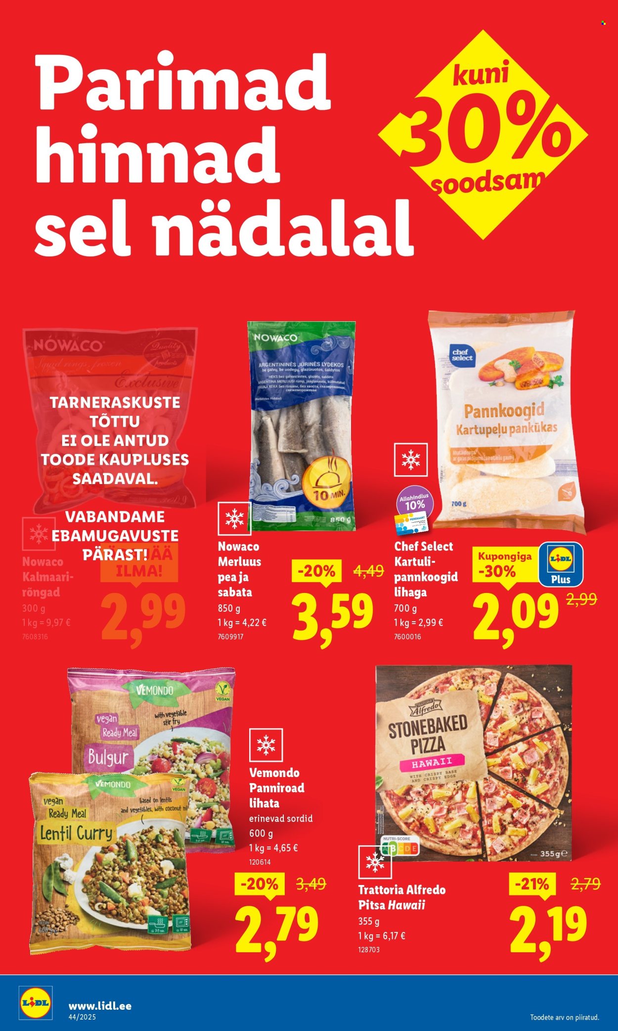Lidl kliendileht - Nädalalõpu pakkumised (30.10 - 2.11.2025)