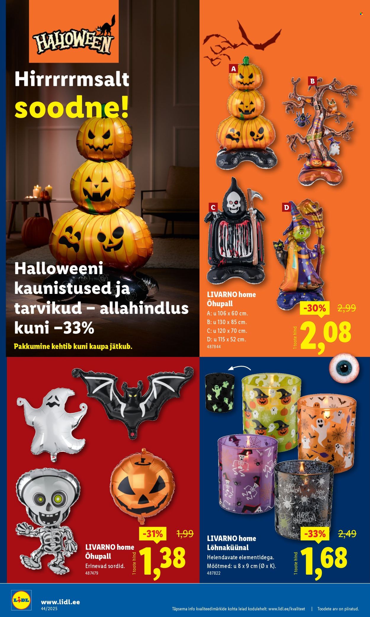 Lidl kliendileht - Nädalalõpu pakkumised (30.10 - 2.11.2025)