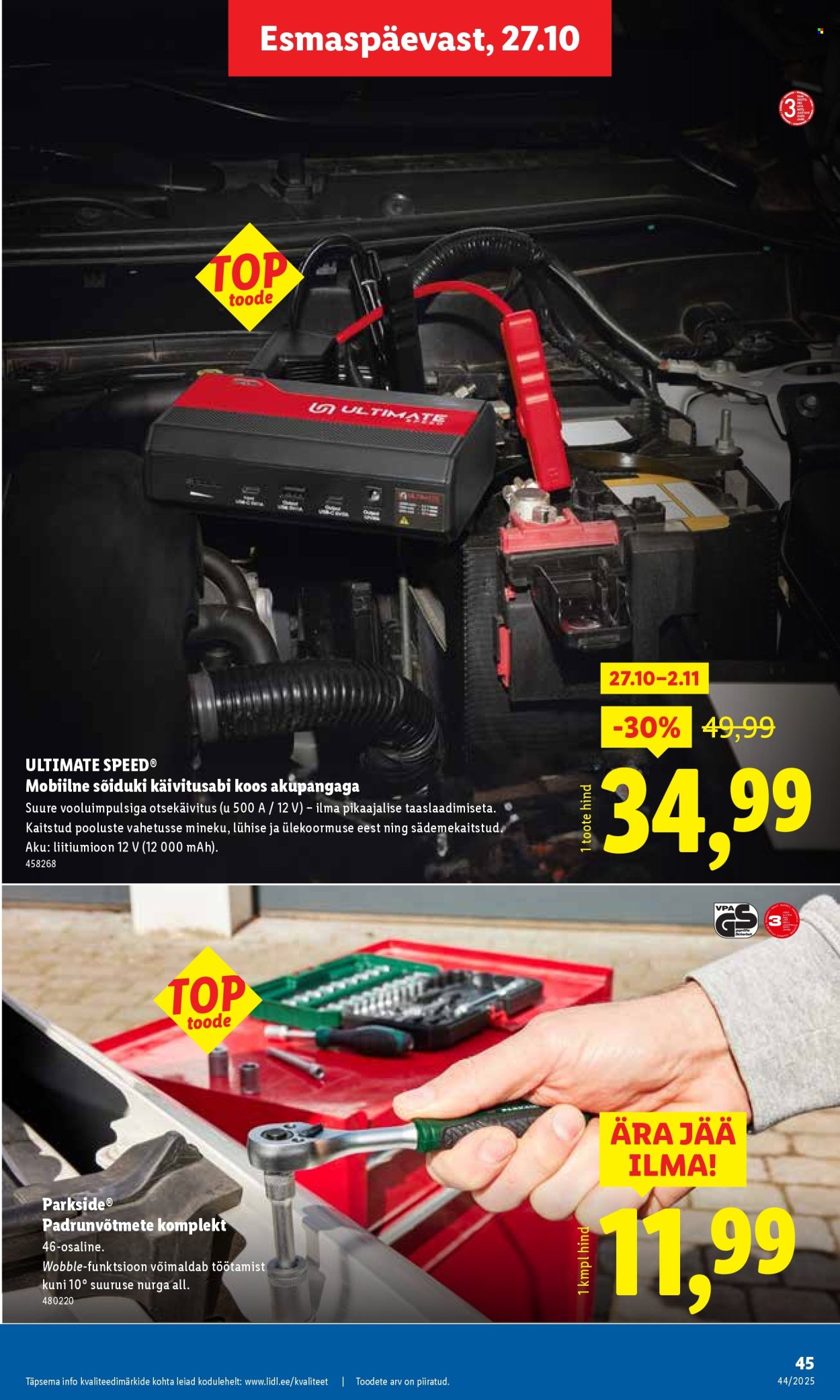 Lidl kliendileht - Nädalalõpu pakkumised (30.10 - 2.11.2025)