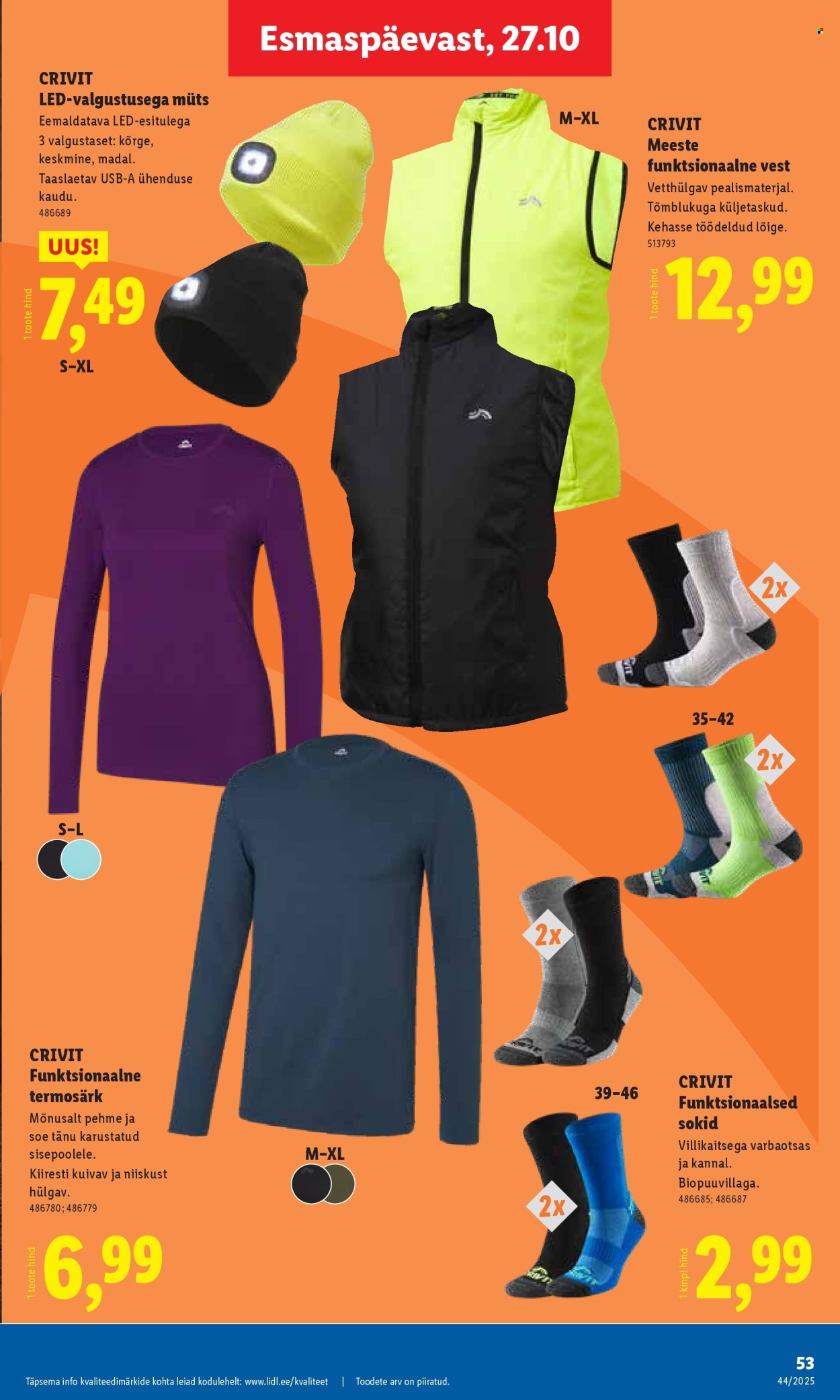 Lidl kliendileht - Nädalalõpu pakkumised (30.10 - 2.11.2025)