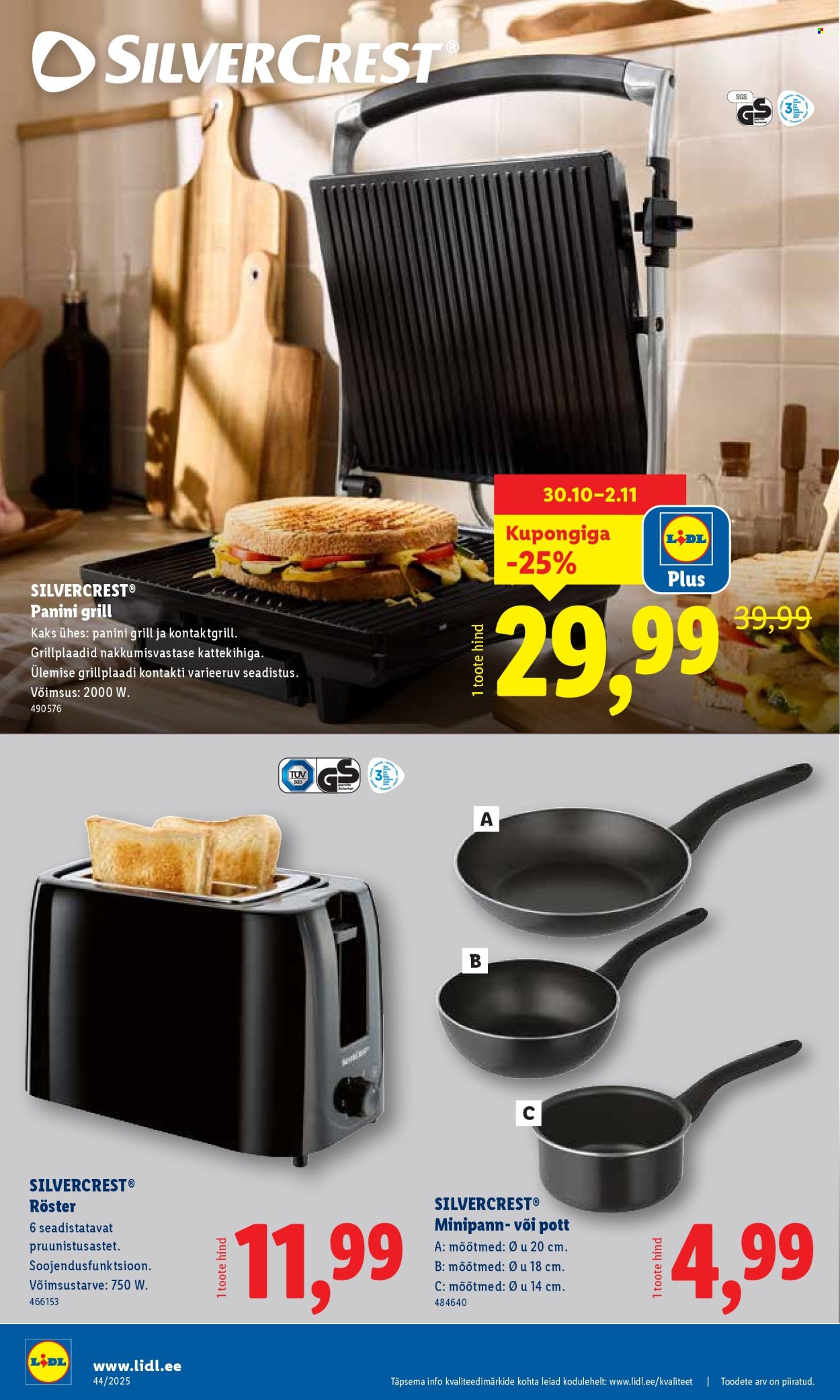 Lidl kliendileht - Nädalalõpu pakkumised (30.10 - 2.11.2025)