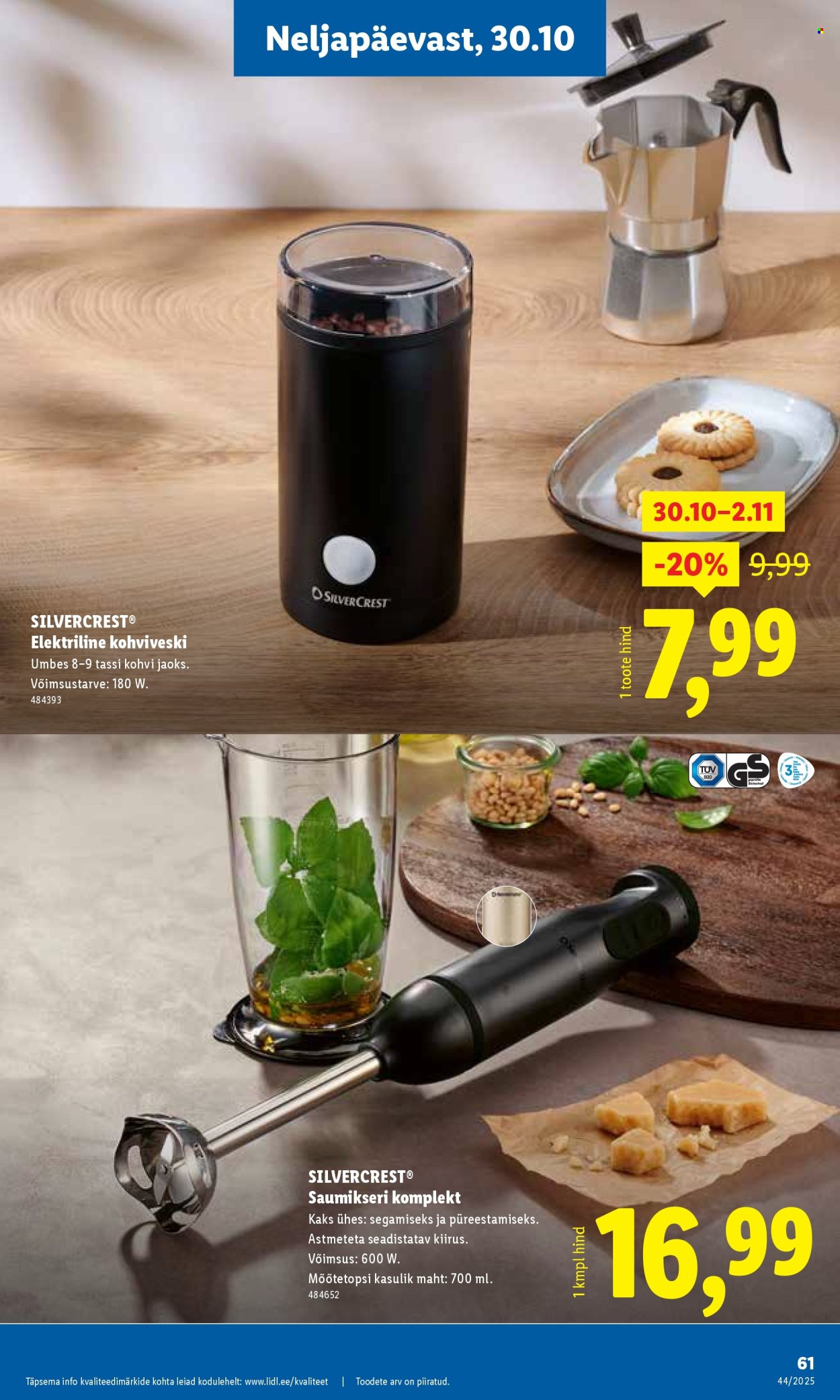 Lidl kliendileht - Nädalalõpu pakkumised (30.10 - 2.11.2025)