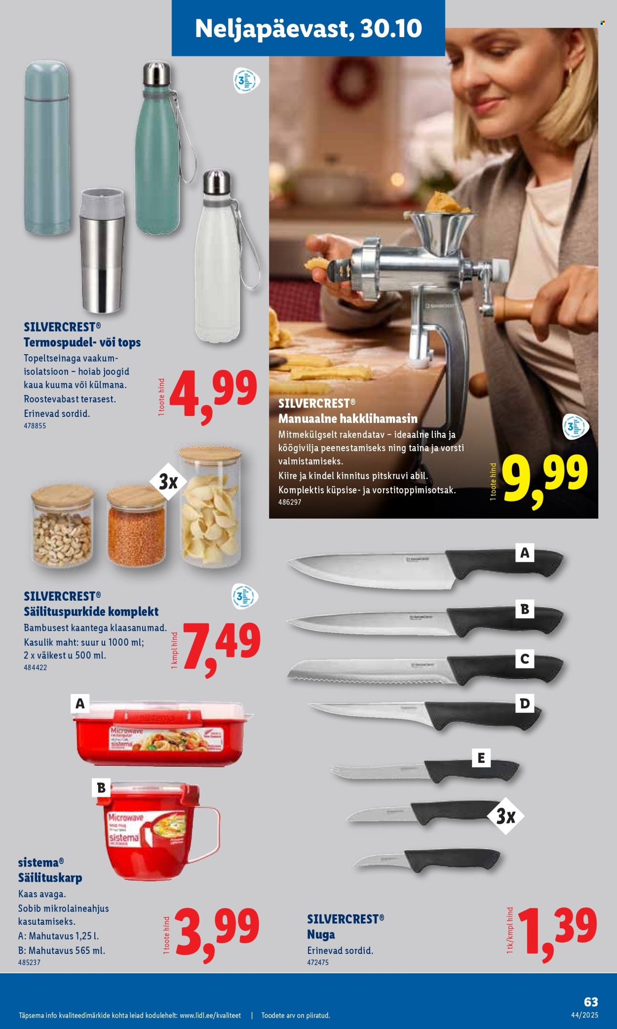 Lidl kliendileht - Nädalalõpu pakkumised (30.10 - 2.11.2025)