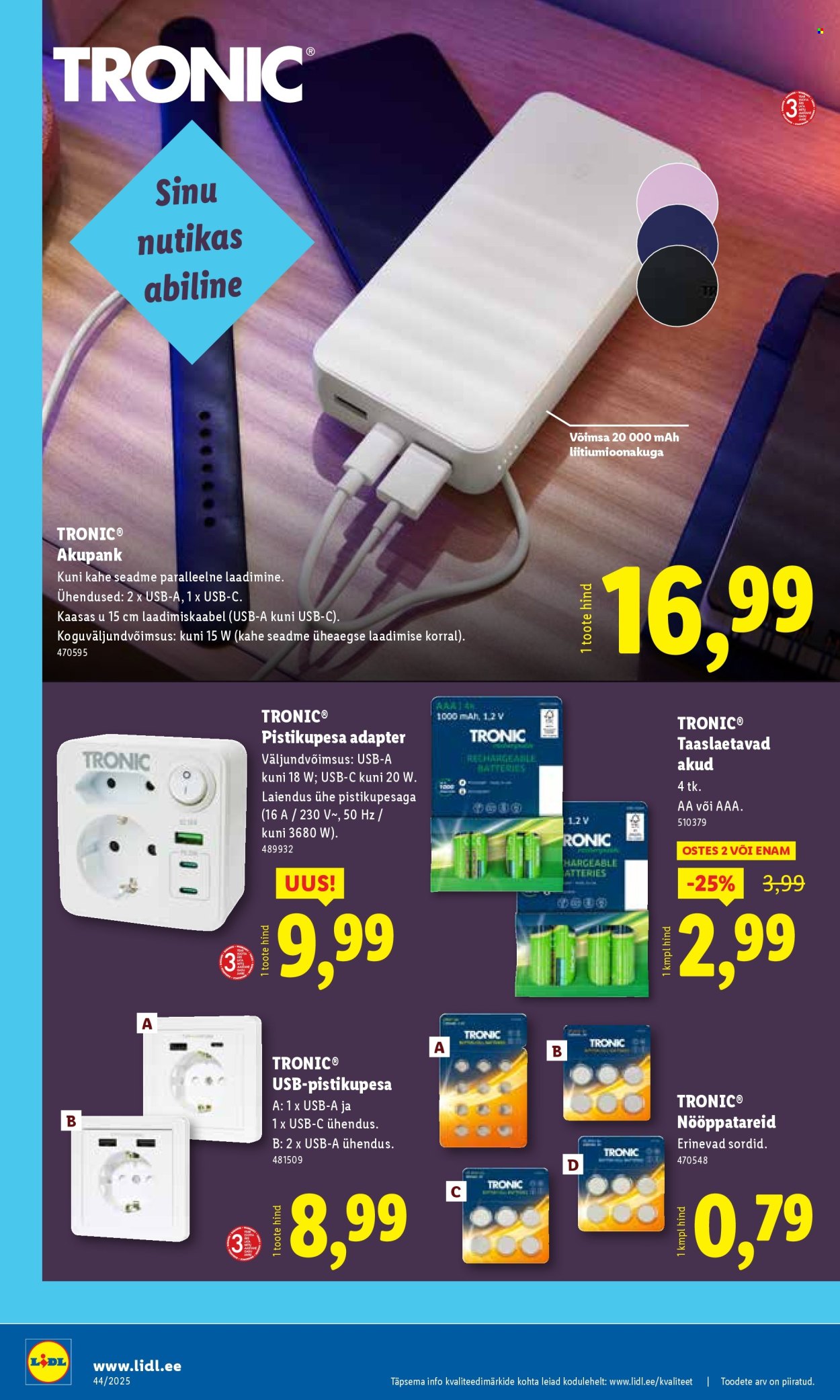 Lidl kliendileht - Nädalalõpu pakkumised (30.10 - 2.11.2025)