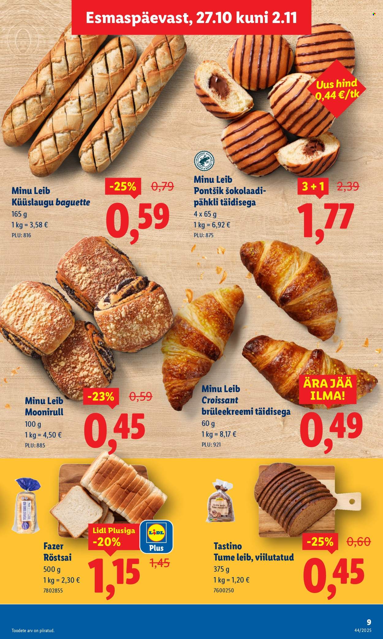 Lidl kliendileht - Nädalalõpu pakkumised (30.10 - 2.11.2025)