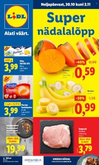 Lidl kliendileht - Nädalalõpu pakkumised (30.10 - 2.11.2025)